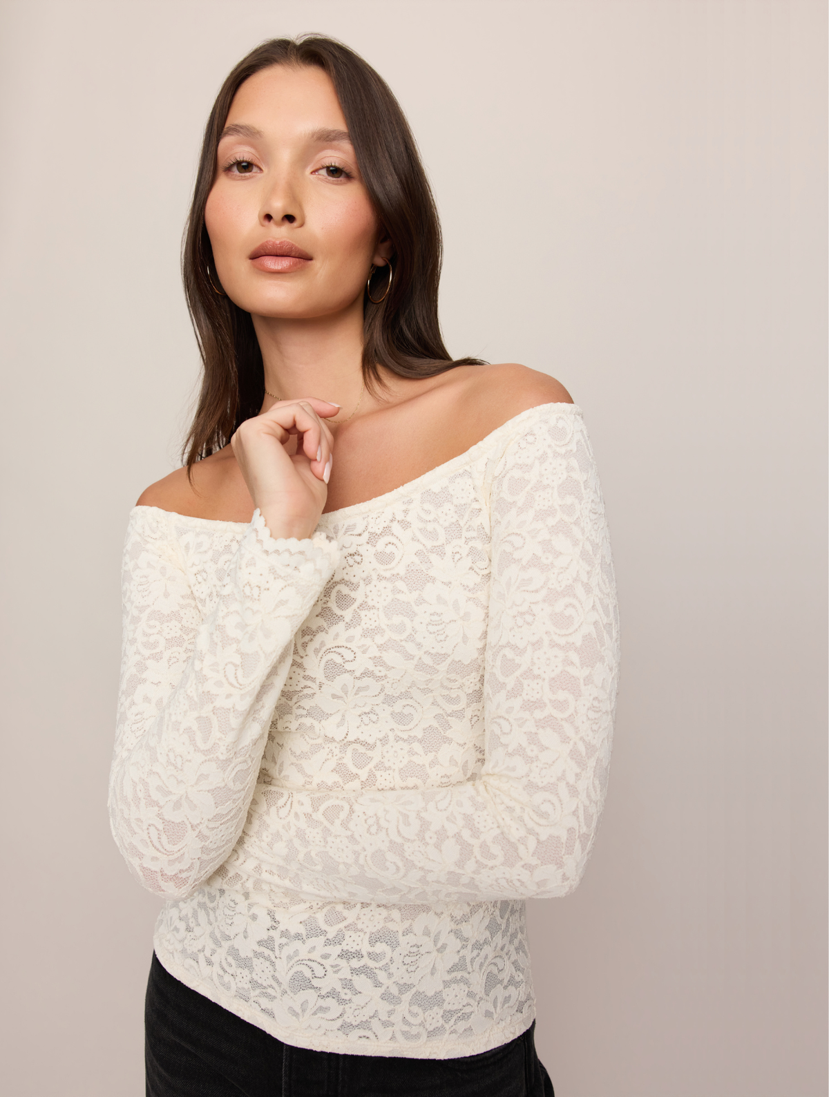 Sabrina Stretch Lace Top
