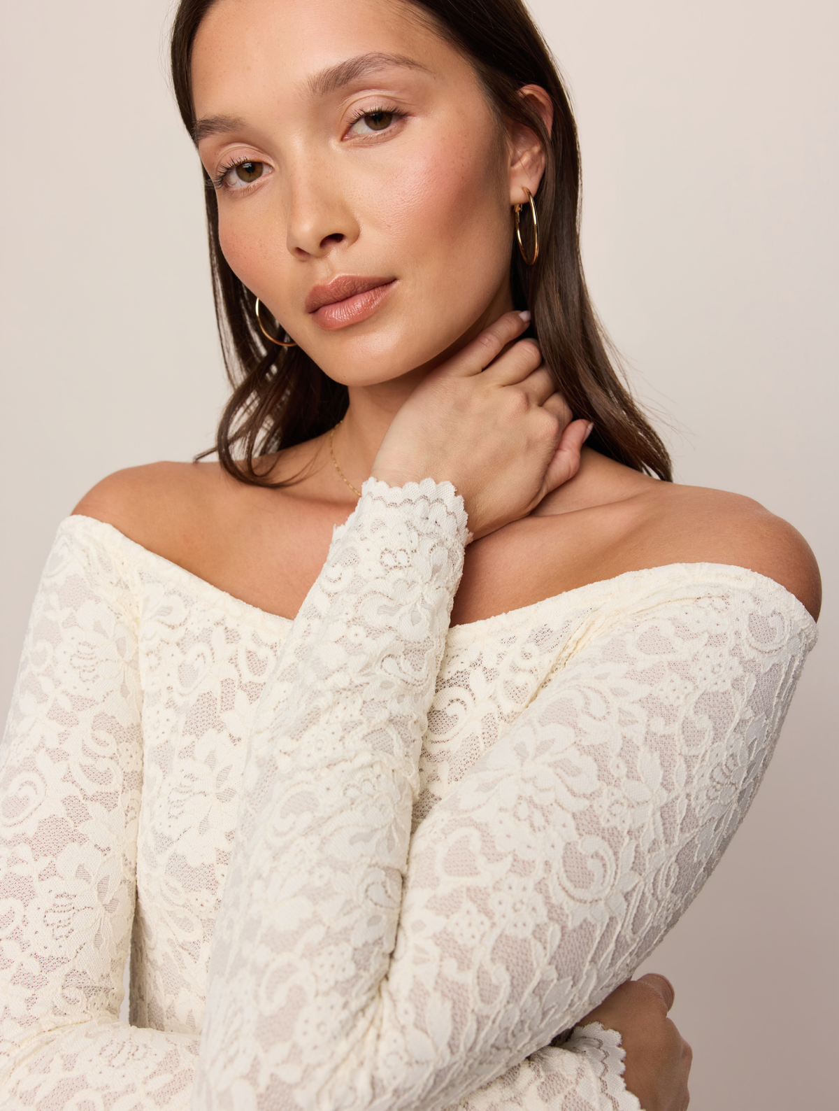 Sabrina Stretch Lace Top