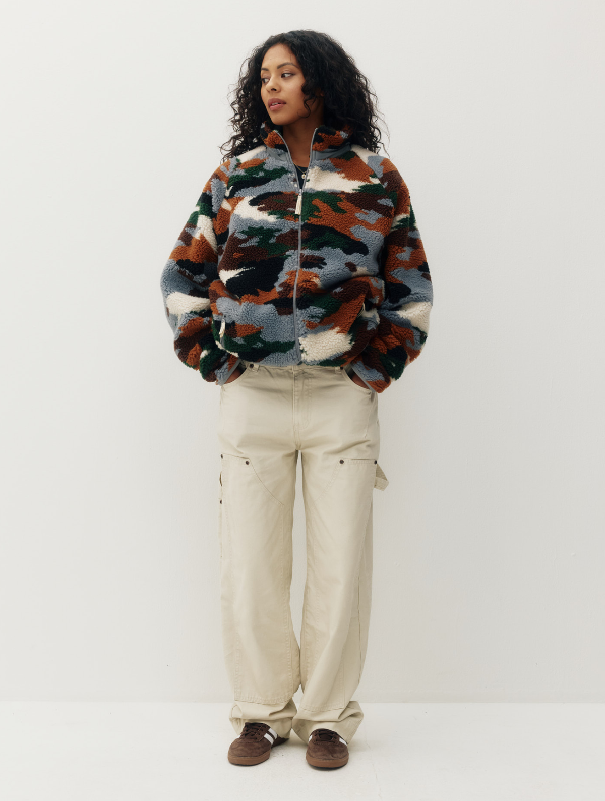 Printed Sherpa Jacket