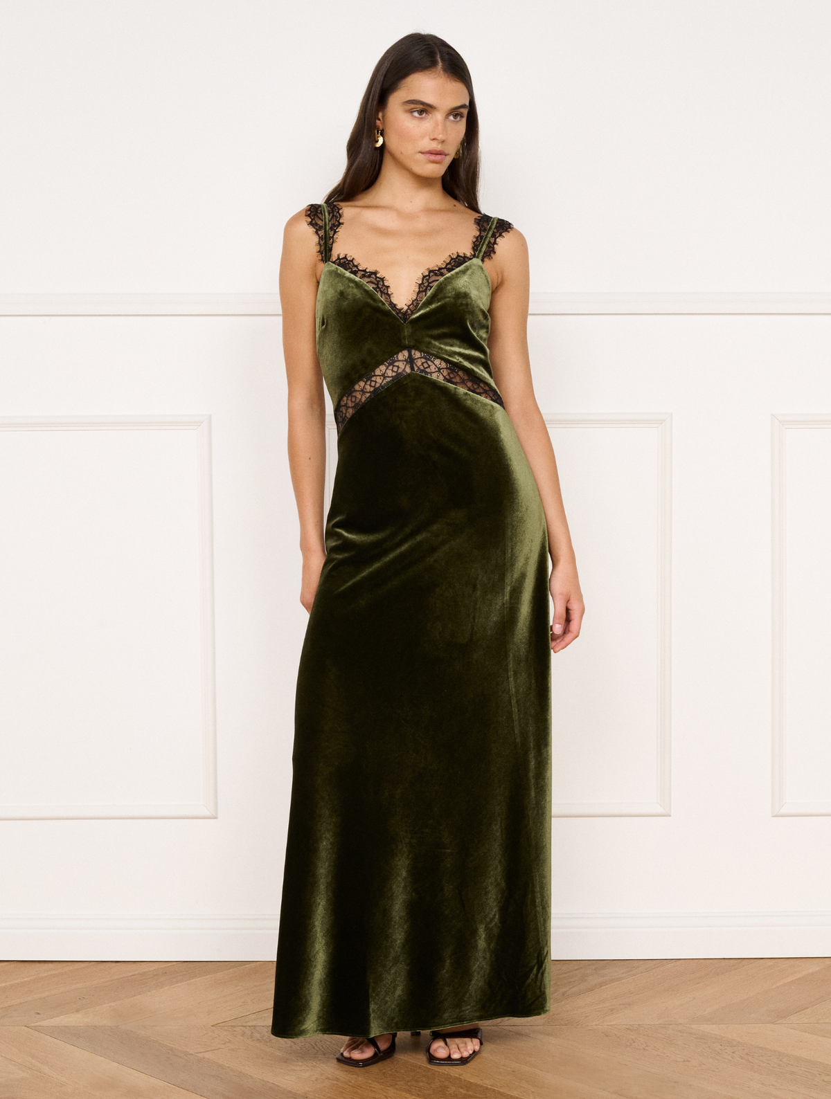 Isabella Velvet Midi Dress