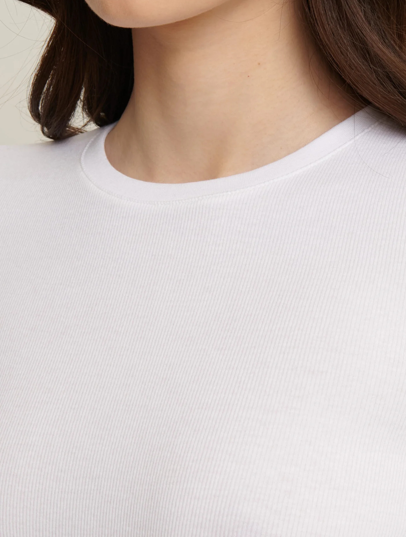 Pima Cotton Stretch Rib T-Shirt
