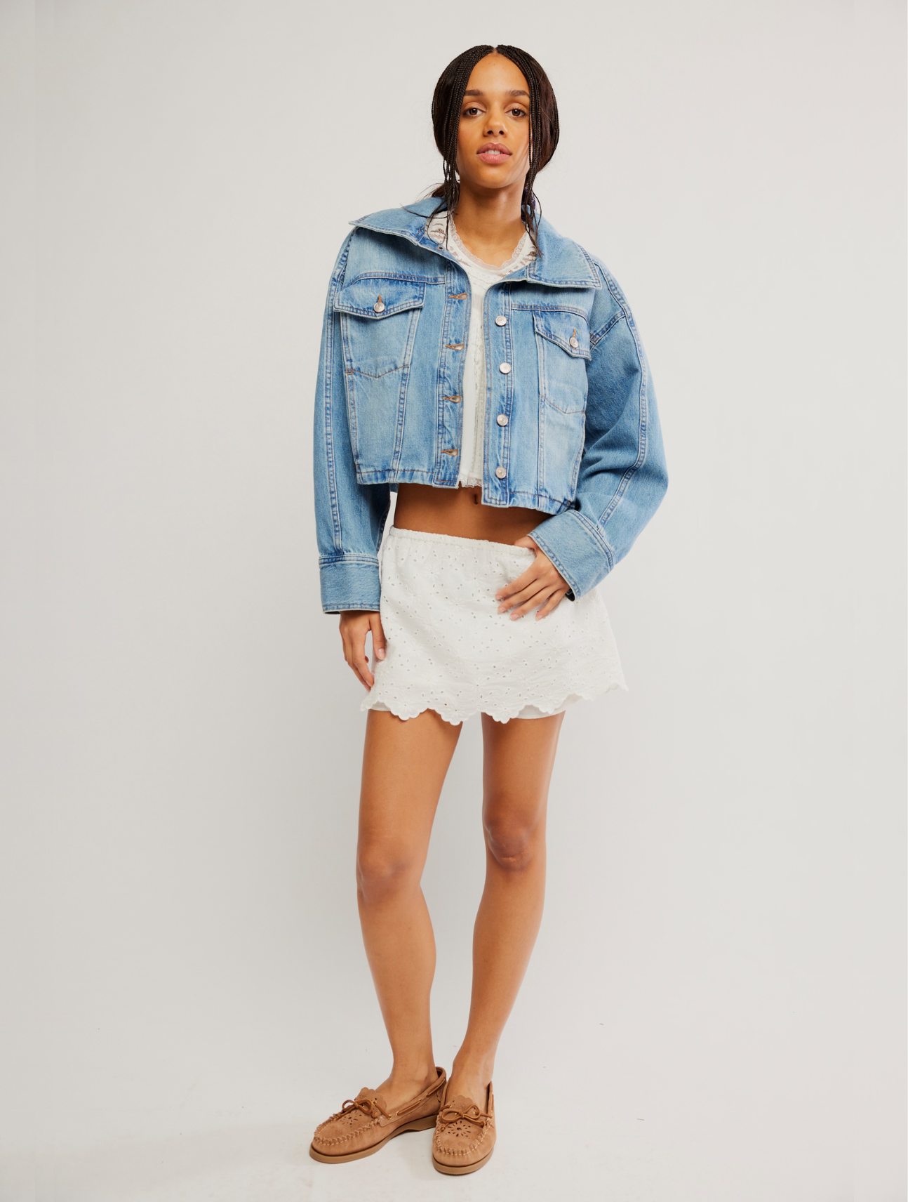 Side To Side Denim Jacket