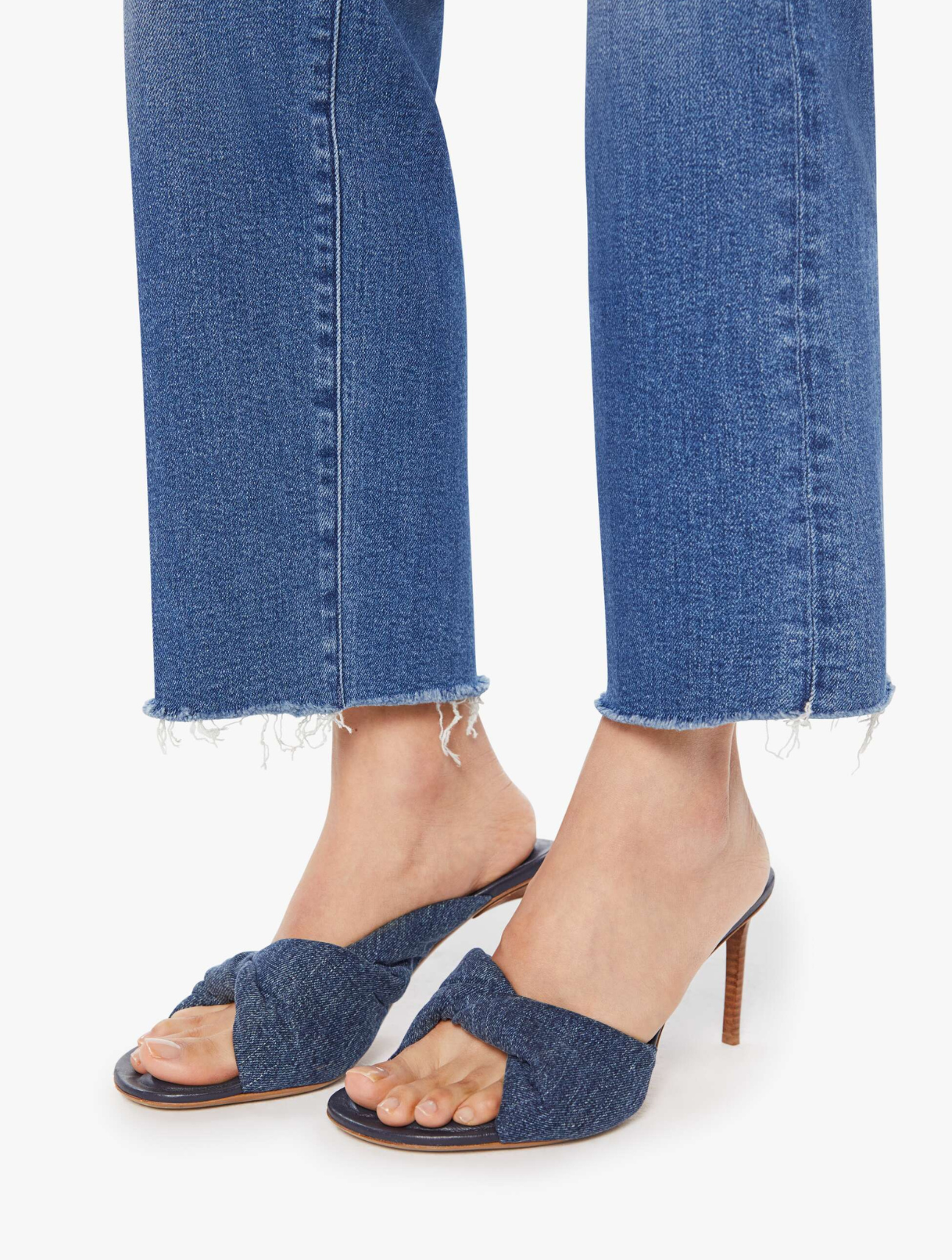 The Mid Rise Rambler Zip Ankle Fray