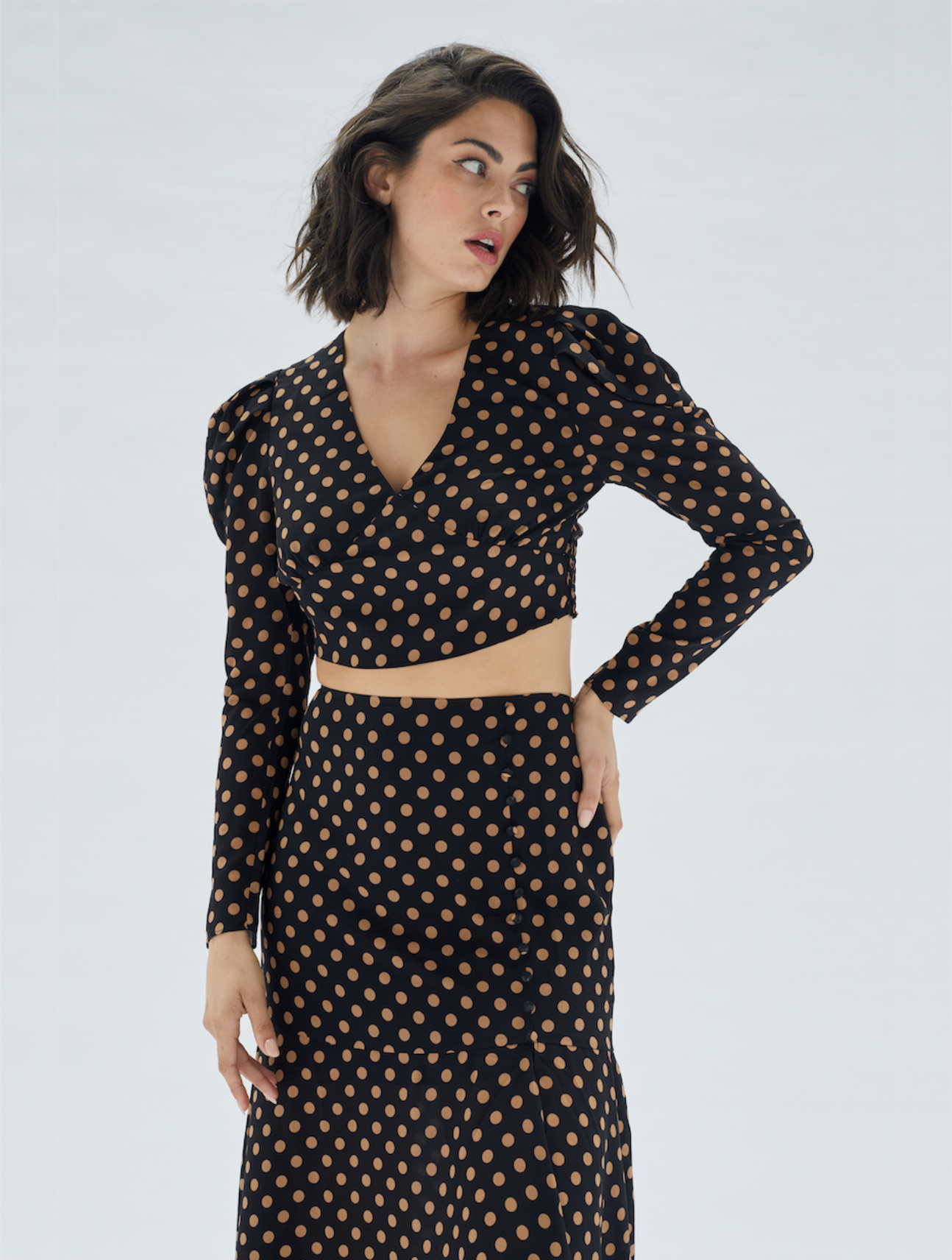 Ayat Wrap Crop Top