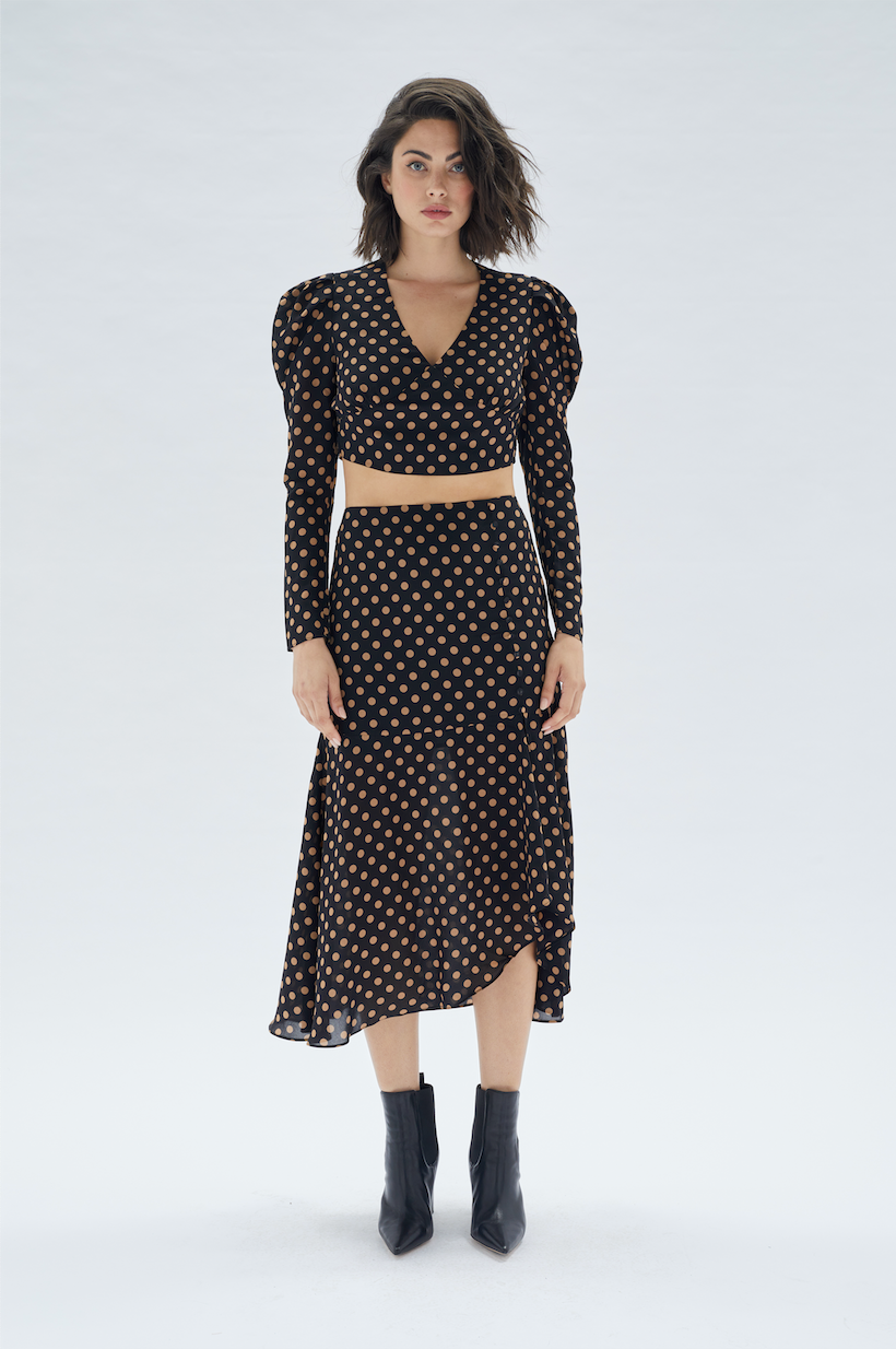 Ayat Wrap Crop Top