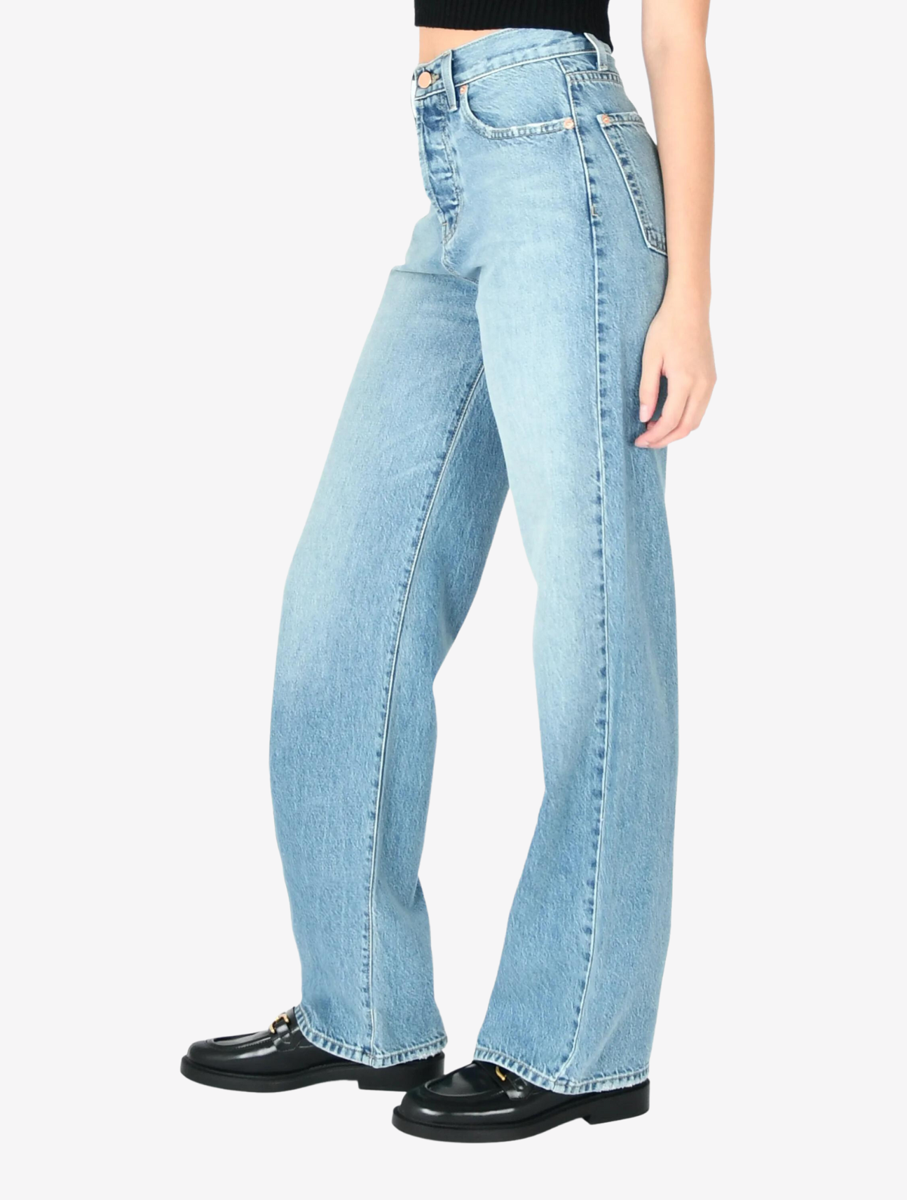HEVIRGO Women Splicing Jeans Slim Causal Tight High Waist Denim Trousers  for Daily Life,Blue 3XL