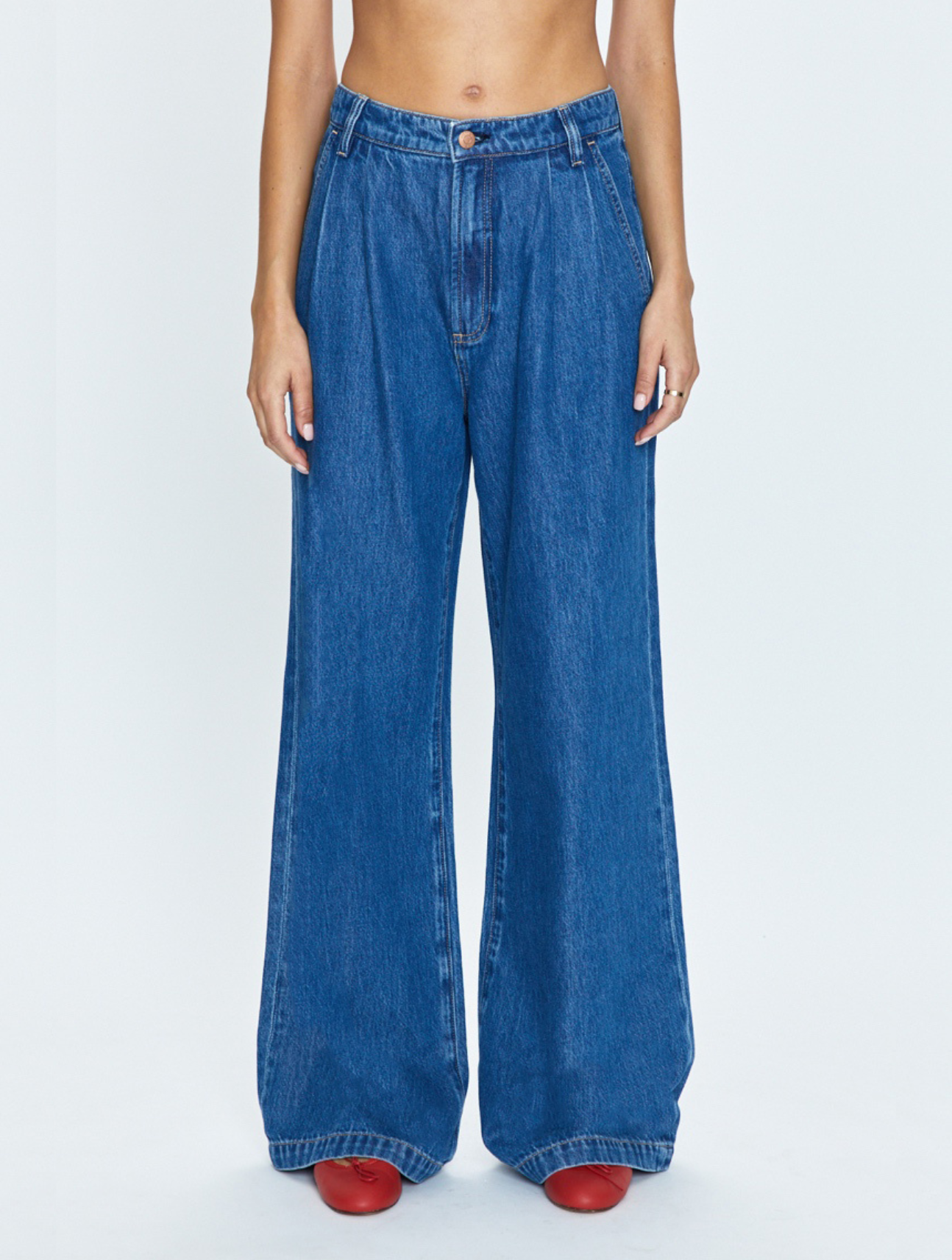 Victoria High Rise Denim Trouser