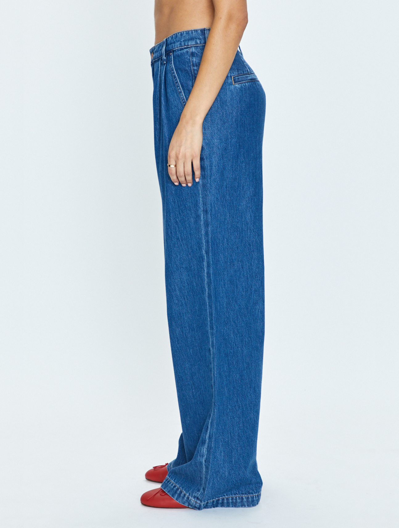 Victoria High Rise Denim Trouser