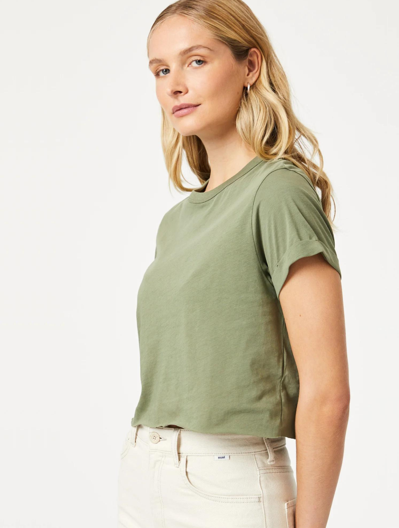 Cropped Cut-Off T-Shirt