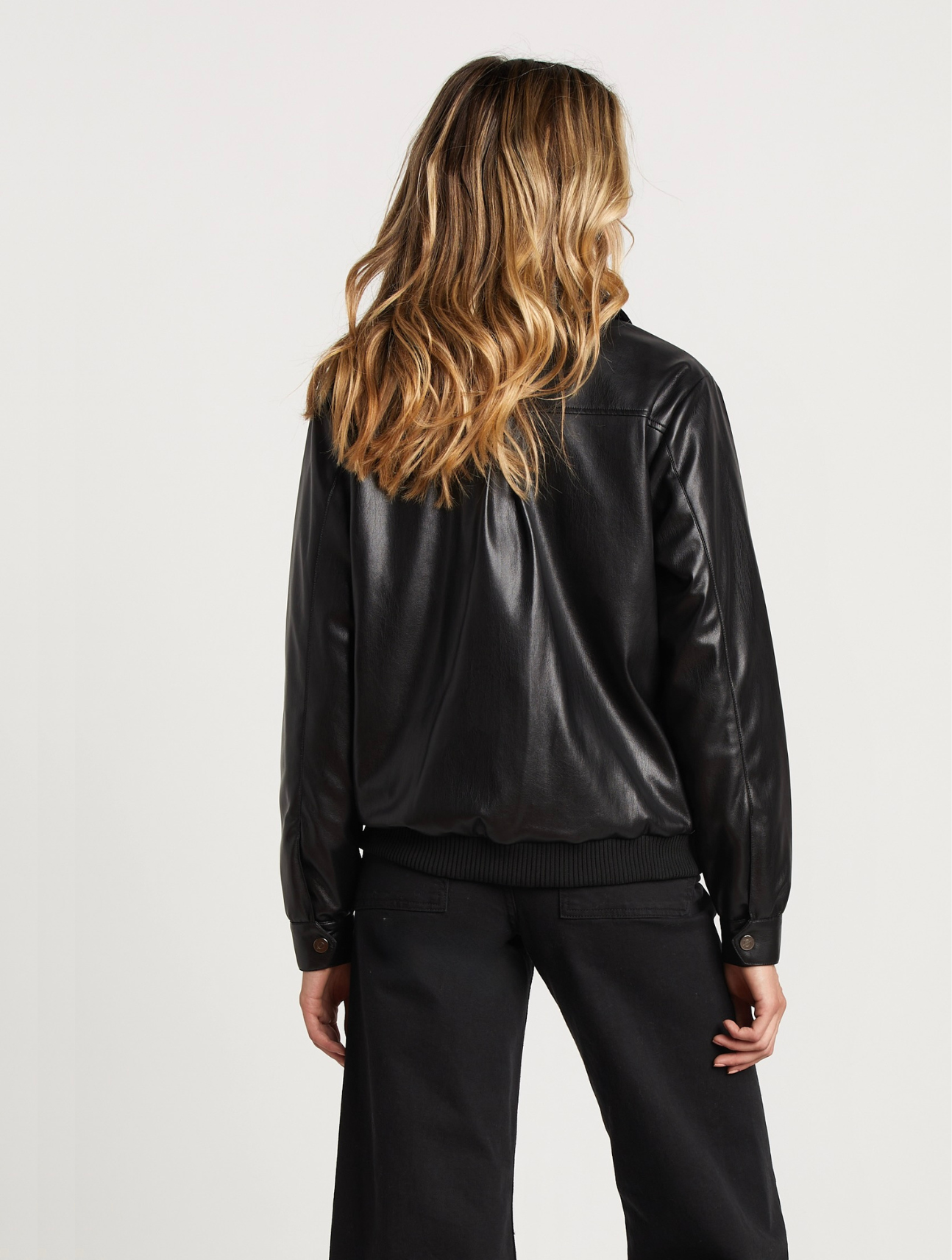 Sam Vegan Leather Bomber