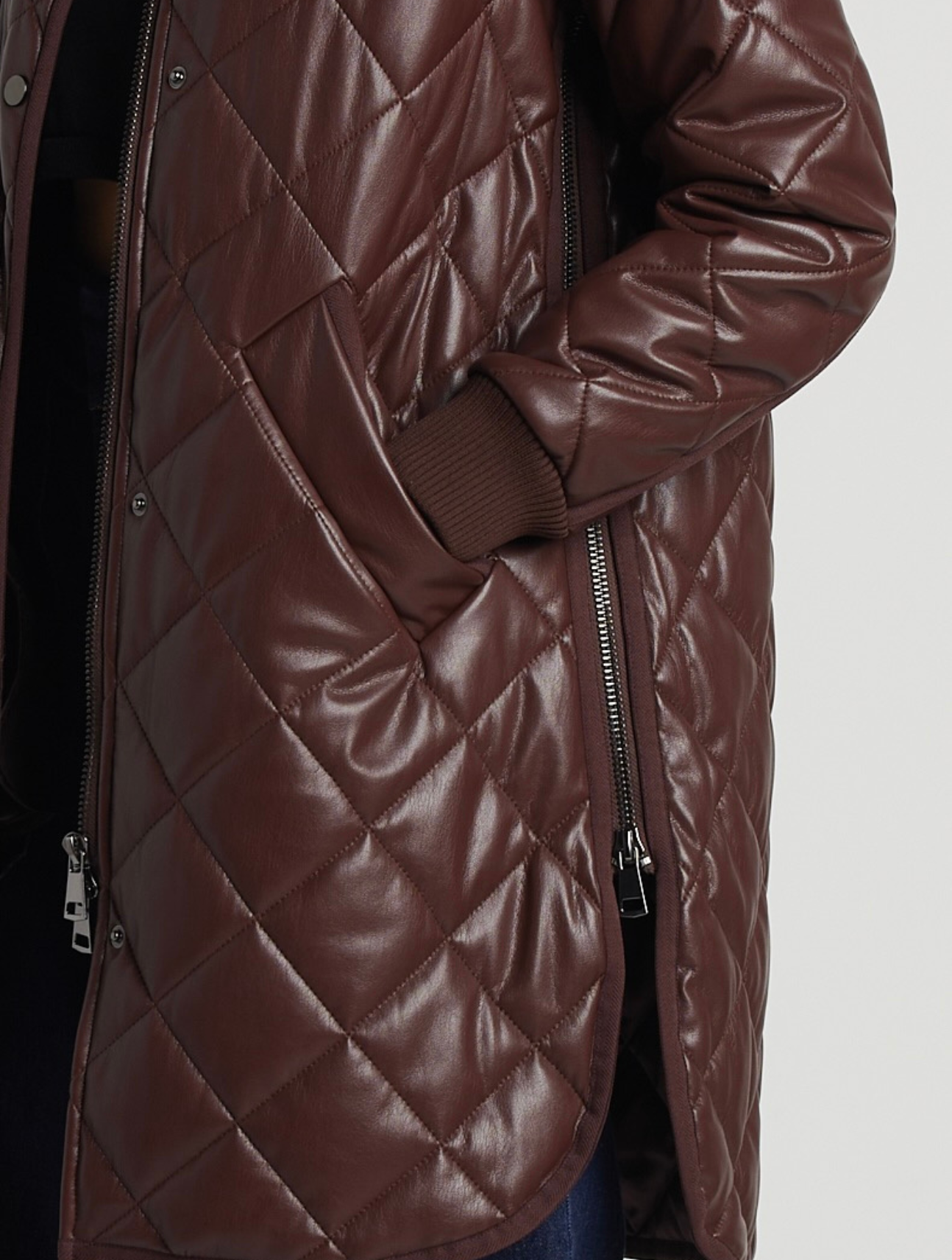 Liberty Quilted Vegan Leather Coat