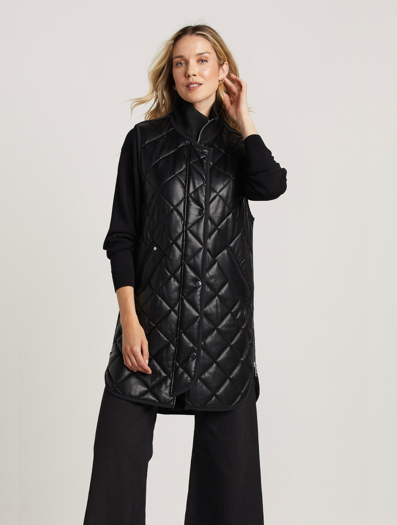 Destiny Quilted Long Vest