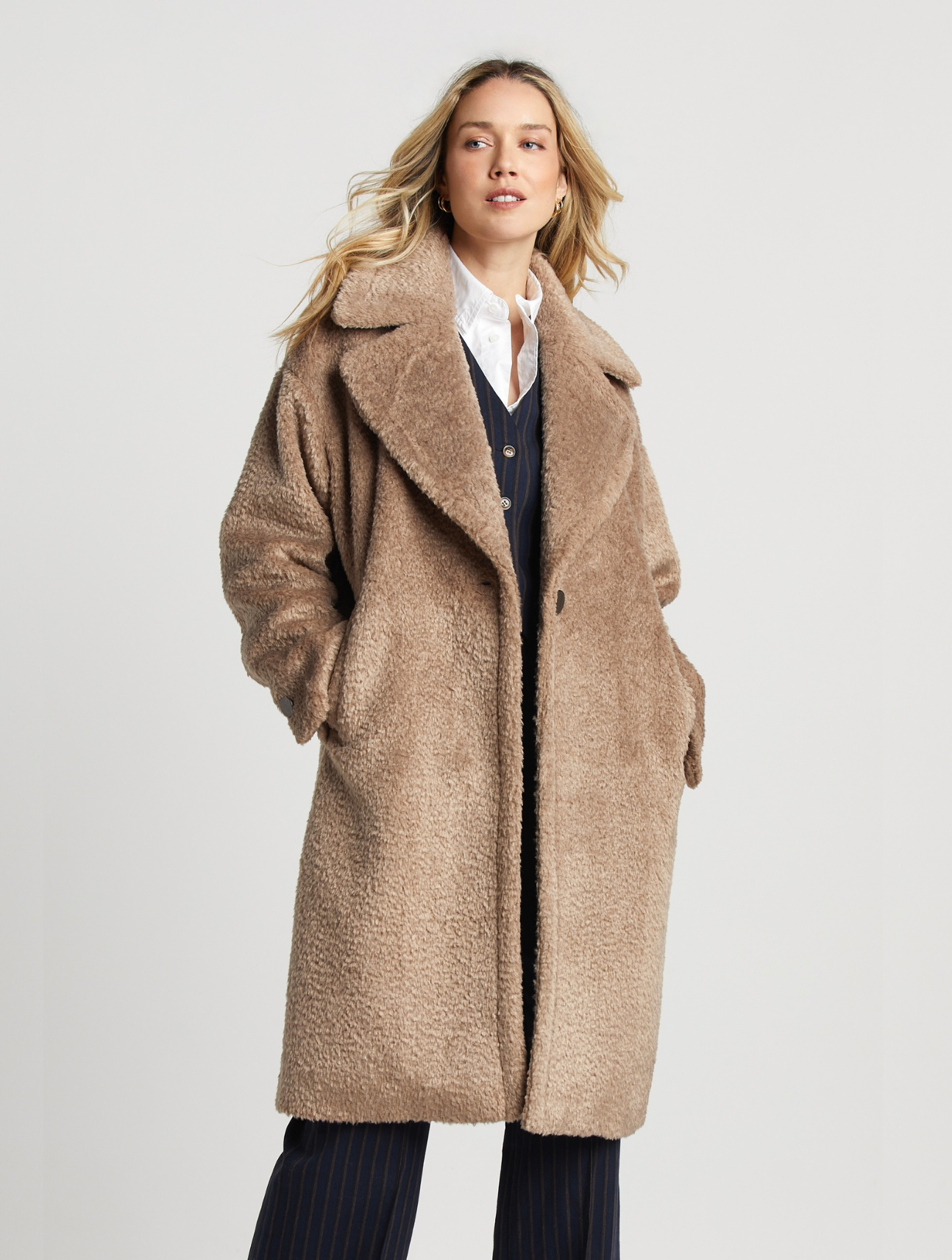 Polly Long Faux Coat