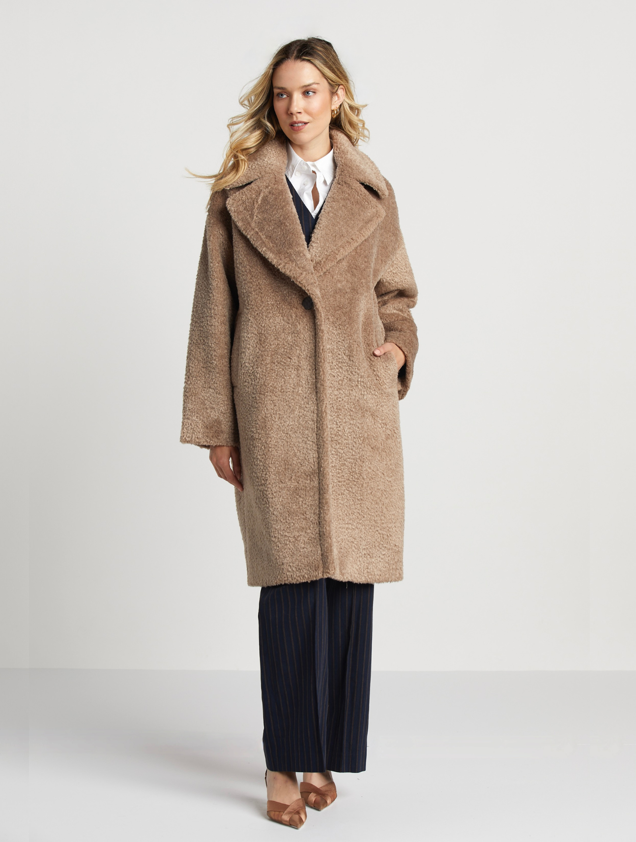 Polly Long Faux Coat