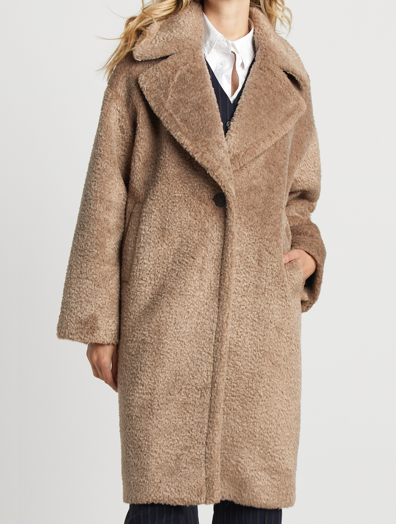 Polly Long Faux Coat