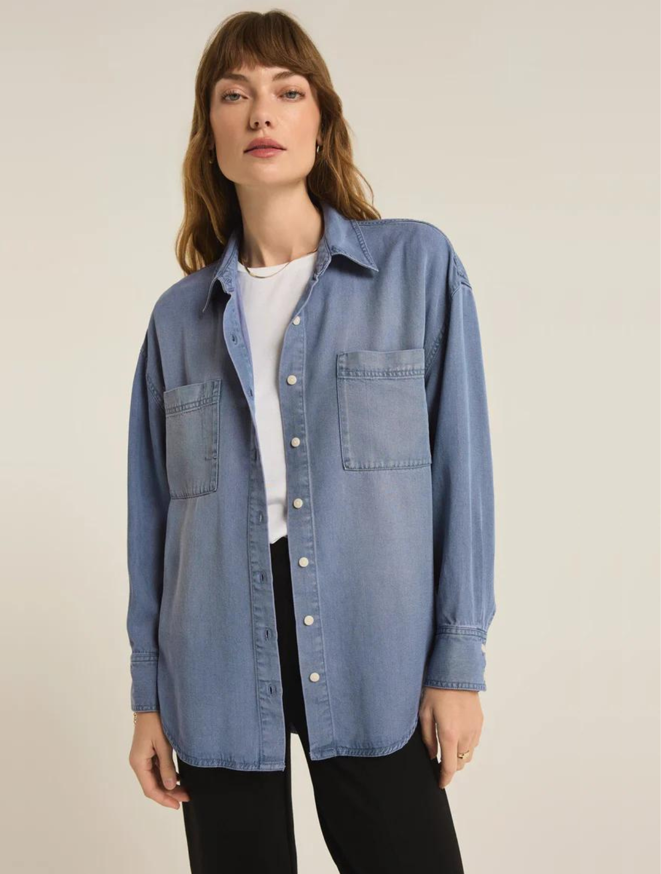 Colbie Chambray Top