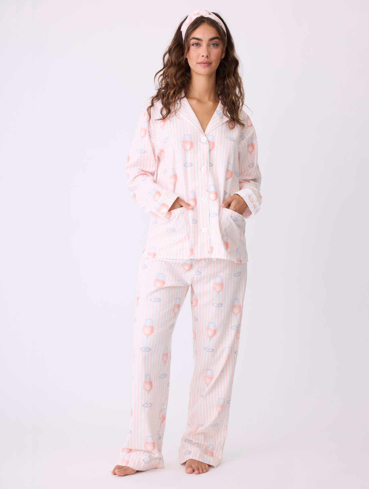 Rose All Day Flannel PJ Set