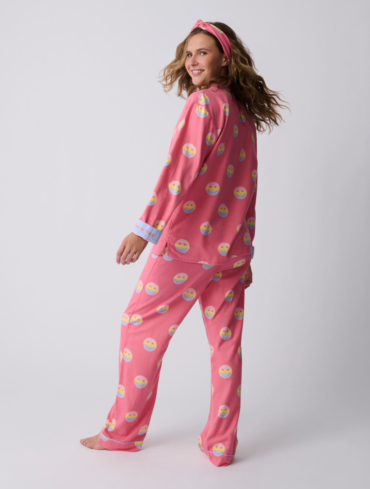 Keep On Smiling Flannel PJ Set