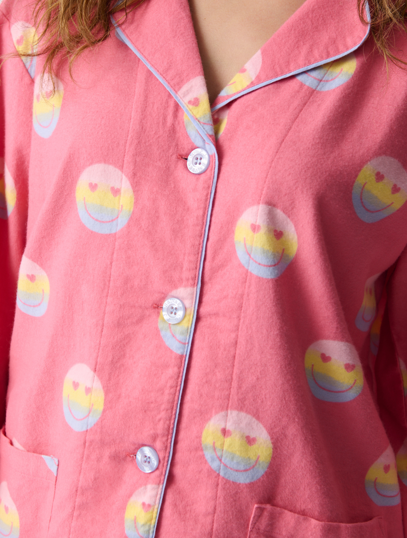 Keep On Smiling Flannel PJ Set