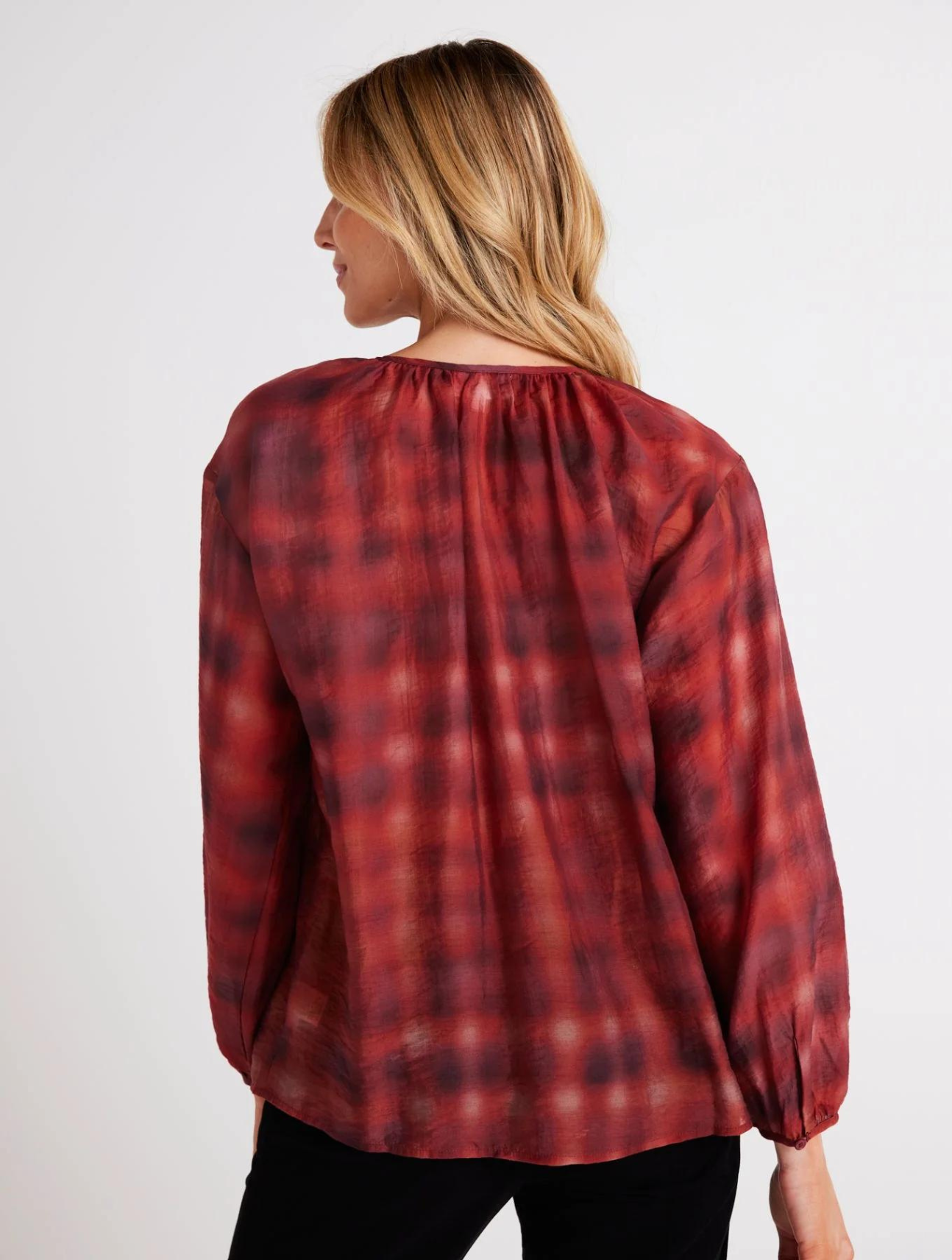 Shirred Neck Blouse