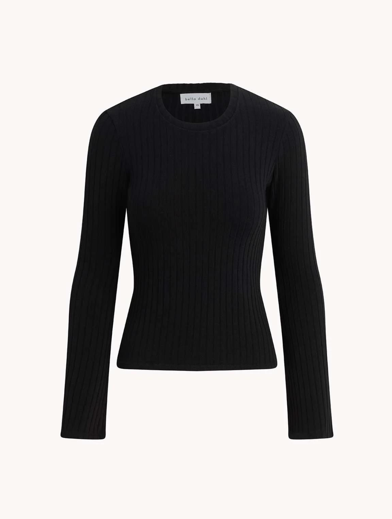 Long Bell Sleeve Rib Crew