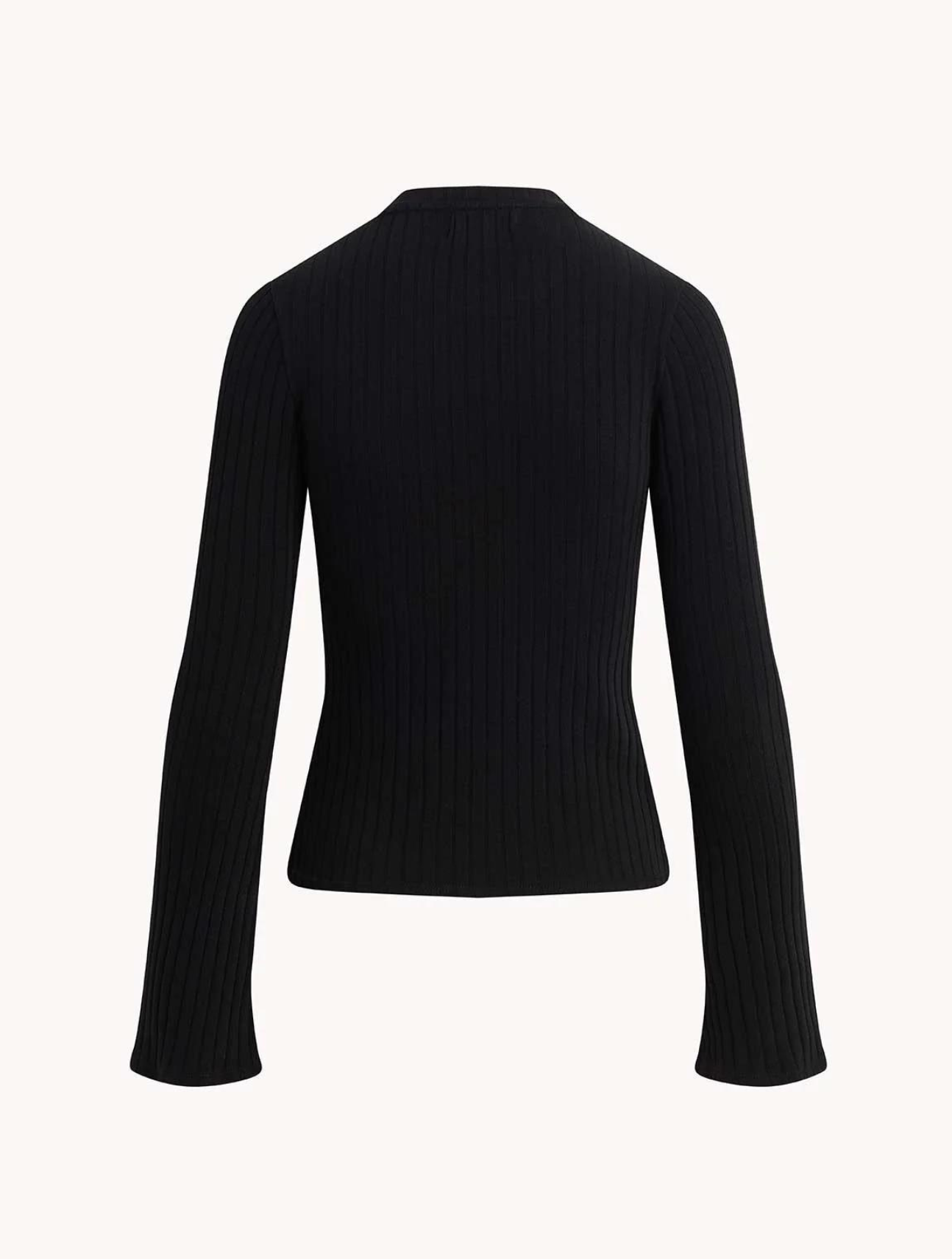 Long Bell Sleeve Rib Crew