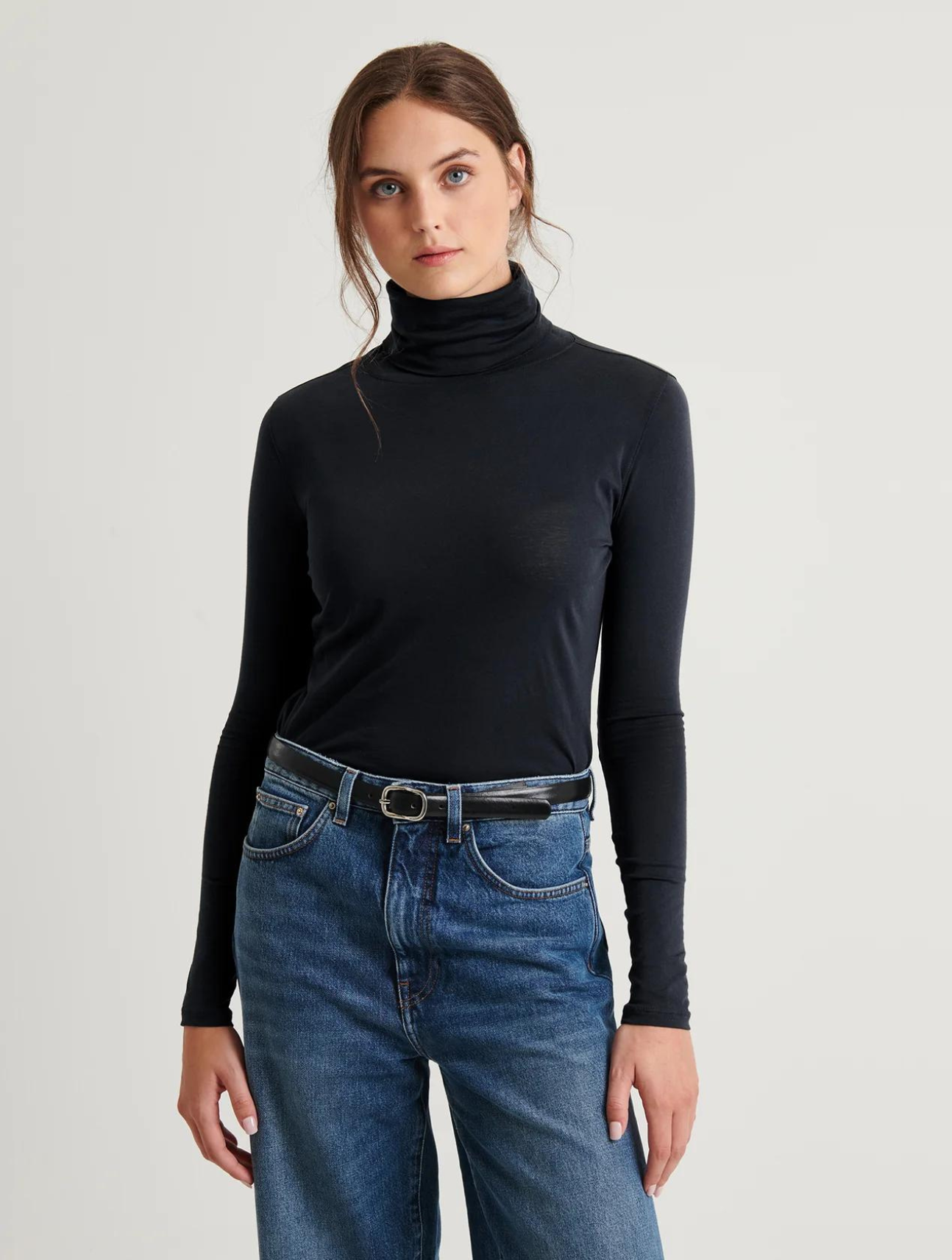 Lightweight Pima Cotton Turtleneck