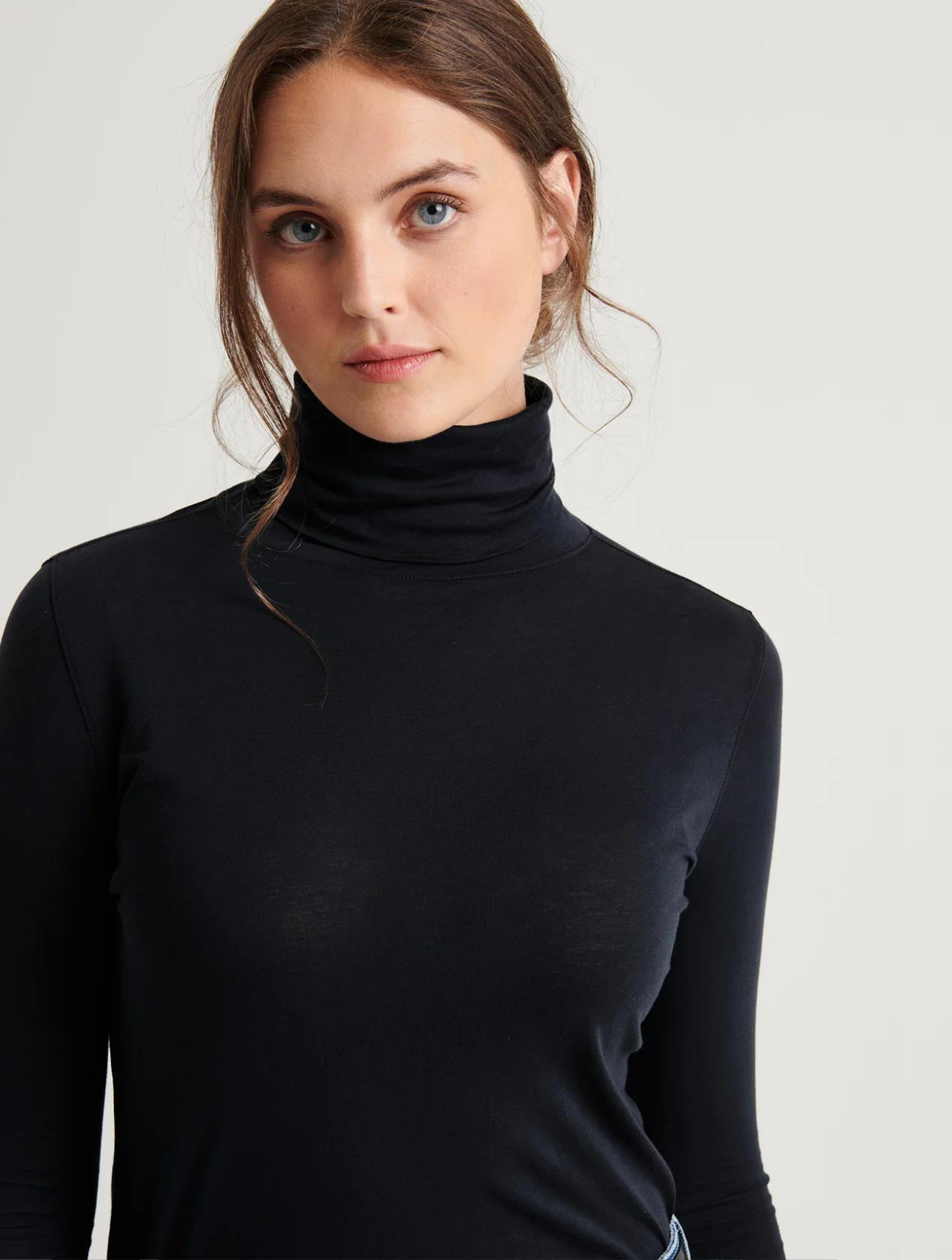 Lightweight Pima Cotton Turtleneck