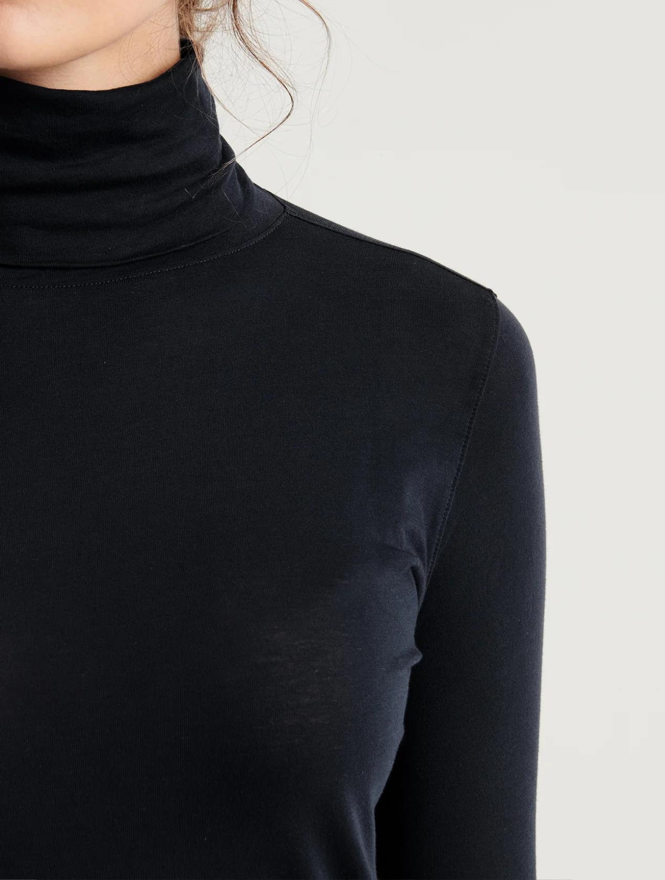 Lightweight Pima Cotton Turtleneck