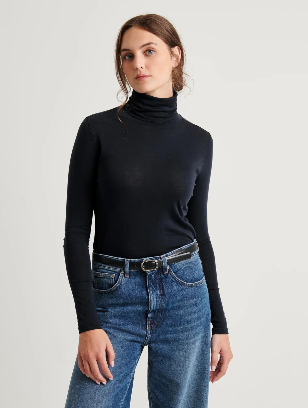 Lightweight Pima Cotton Turtleneck