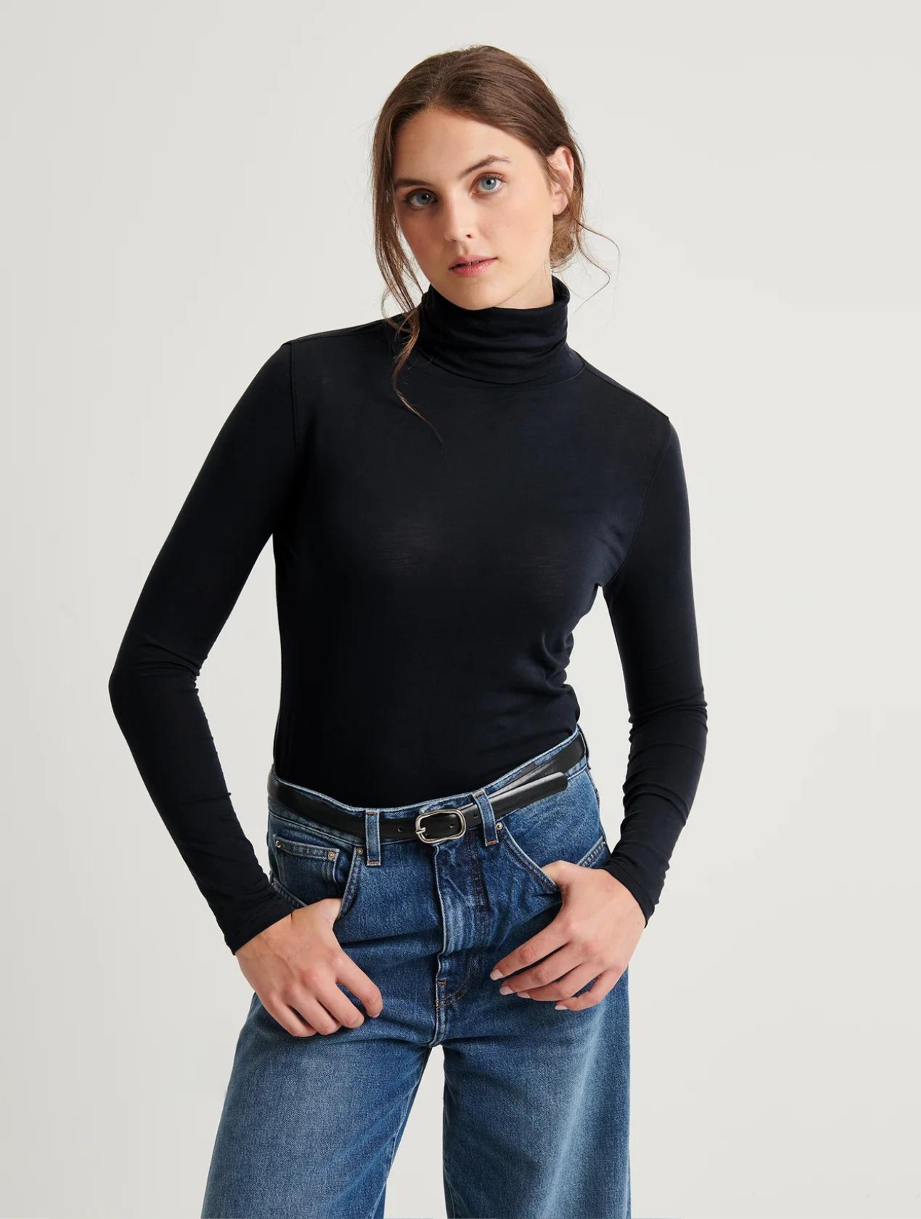 Lightweight Pima Cotton Turtleneck