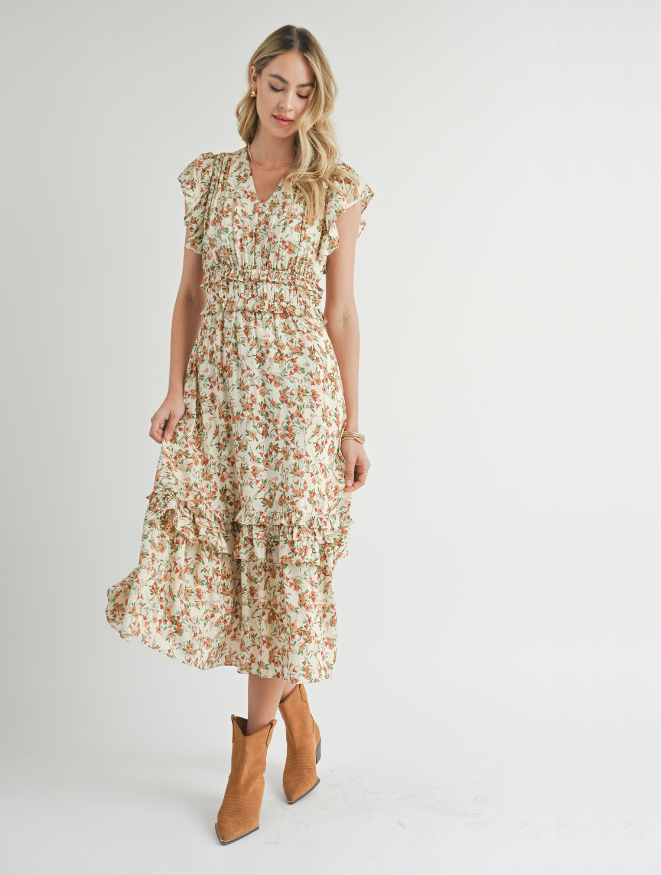 Slow Travels Midi Dress