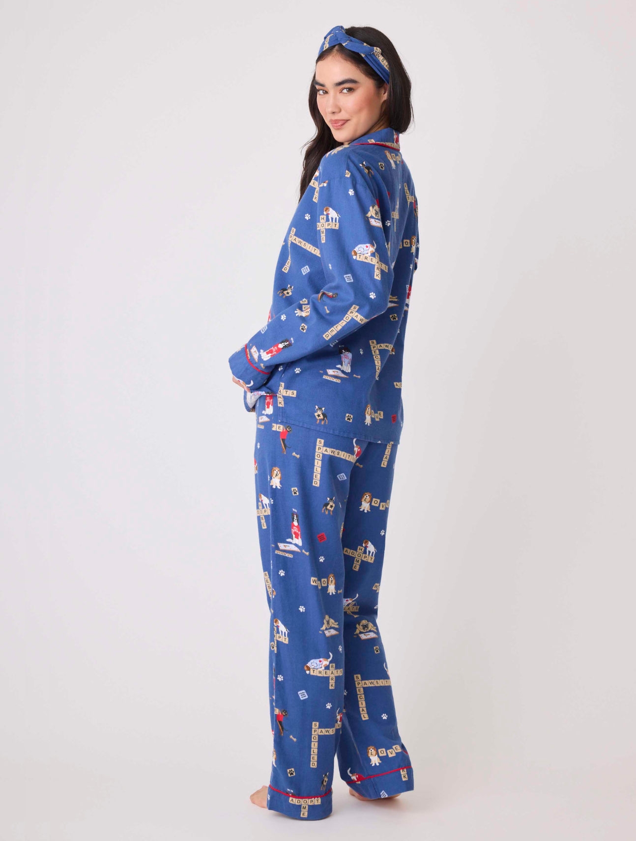 Love Leo Dog Rescue Flannel PJ Set