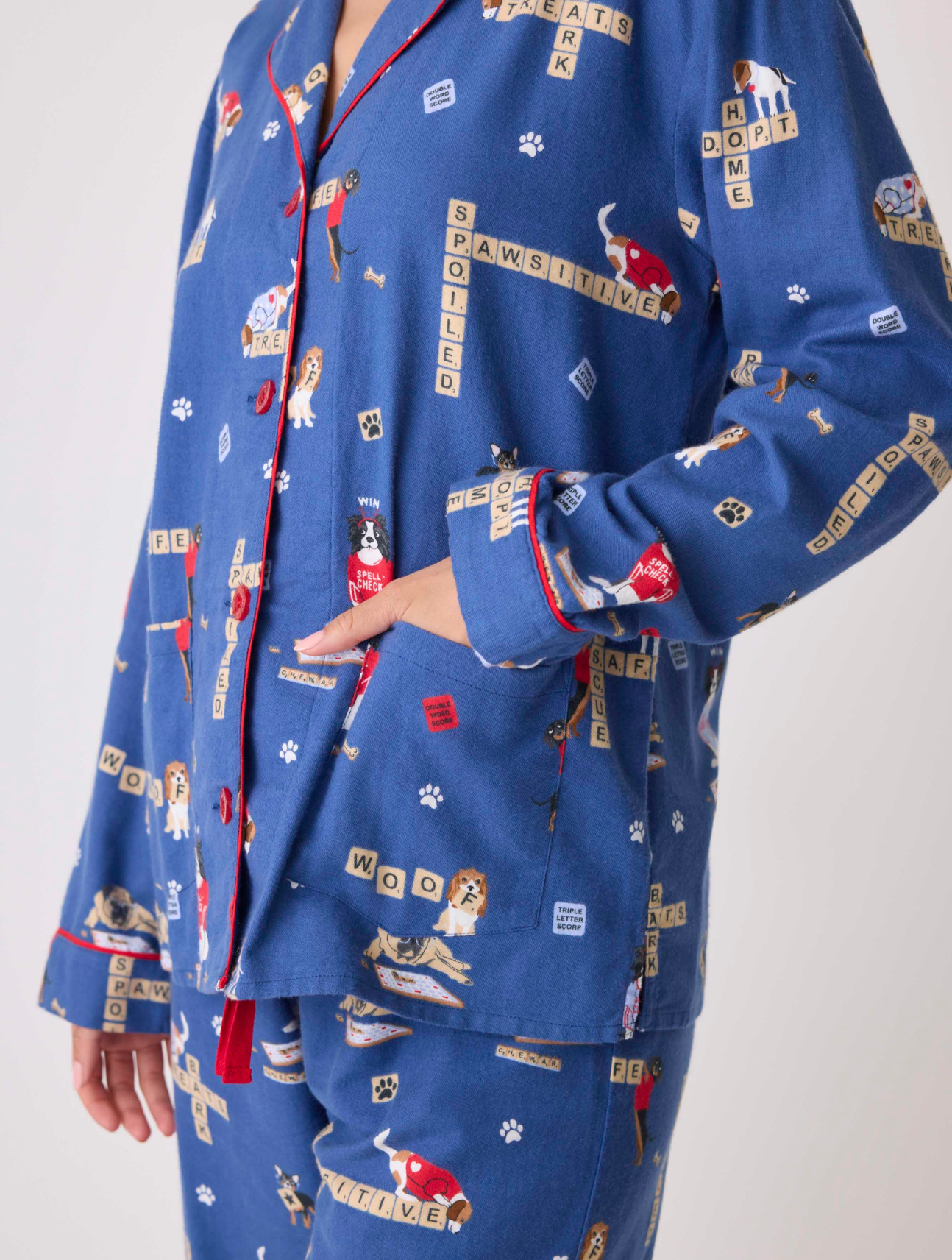 Love Leo Dog Rescue Flannel PJ Set