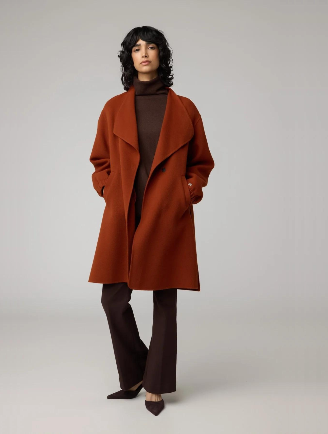 Suzie Double Face Wool Martingale Coat