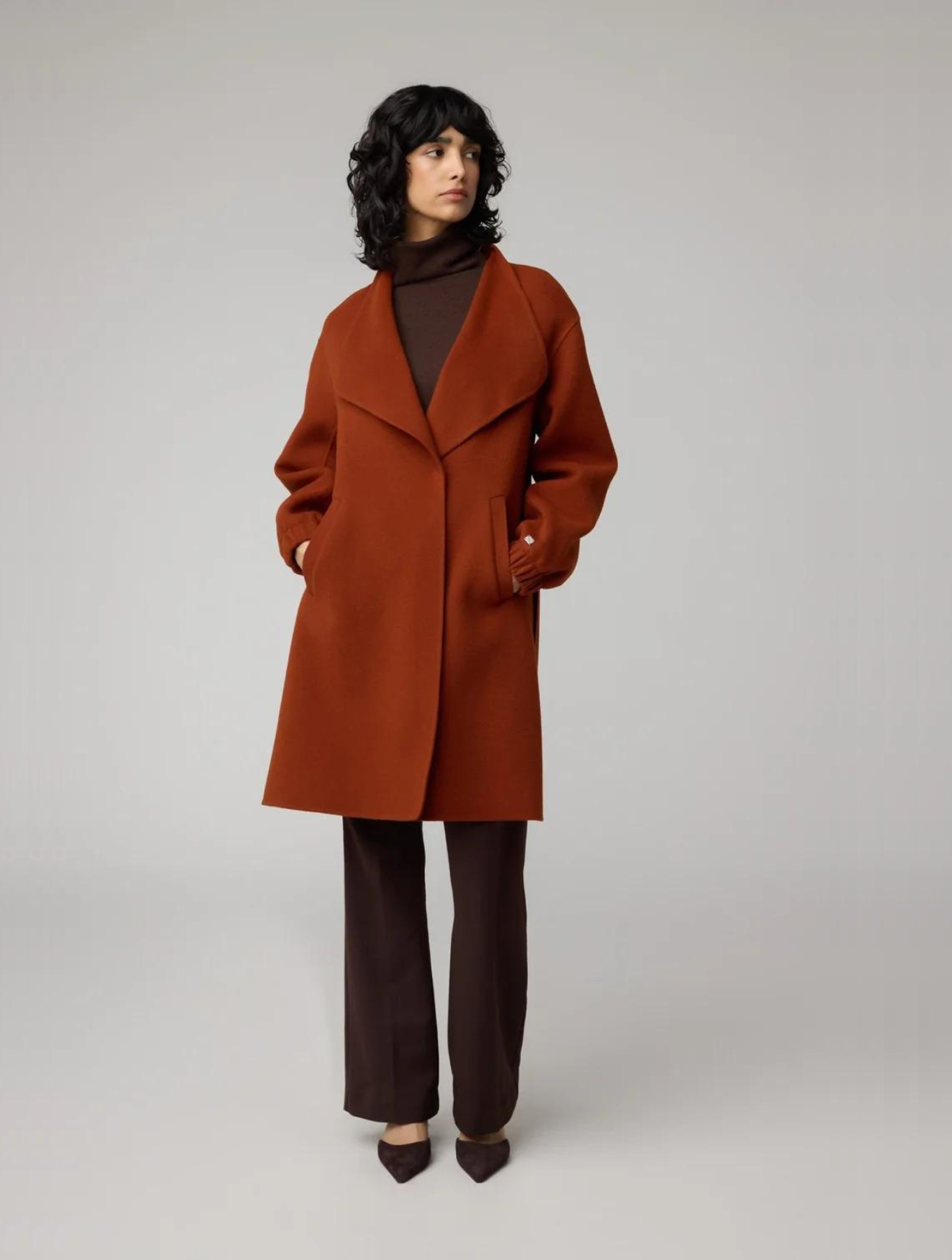 Suzie Double Face Wool Martingale Coat