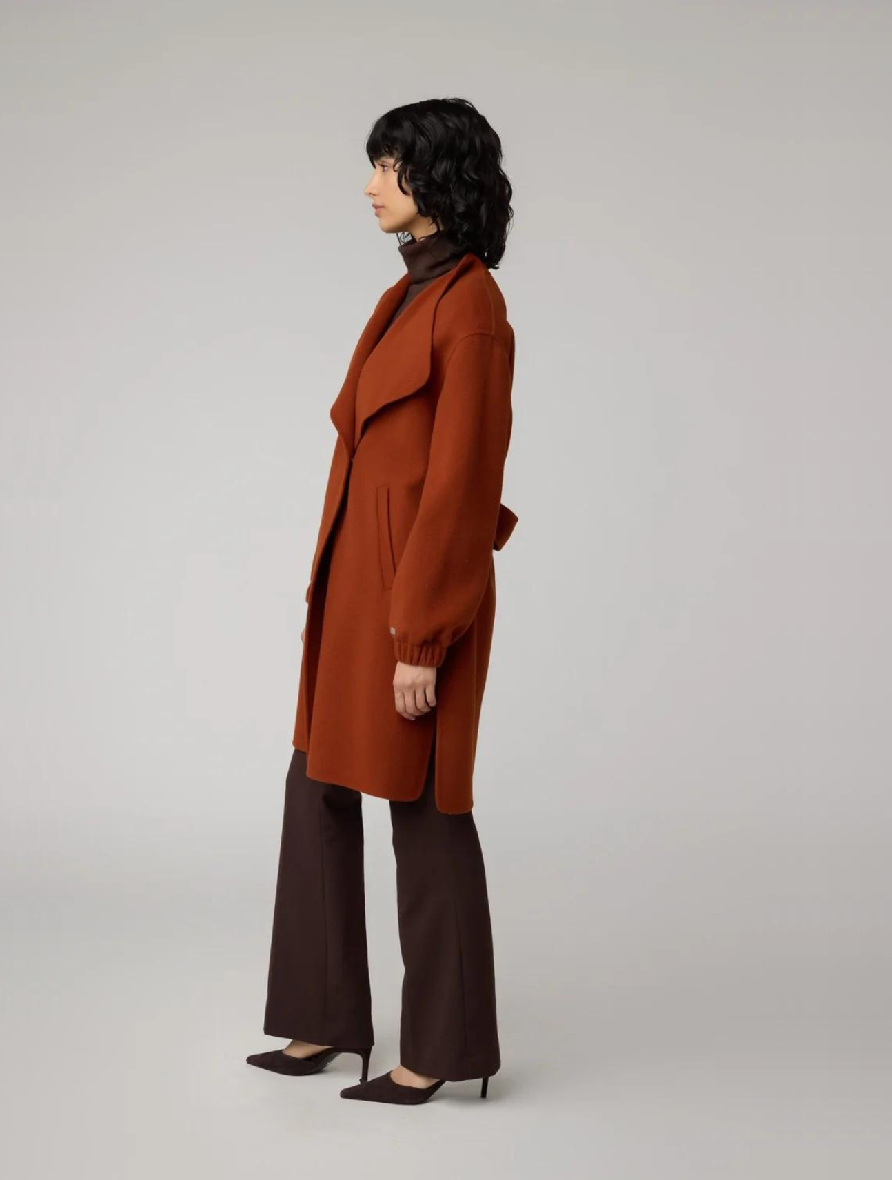 Suzie Double Face Wool Martingale Coat