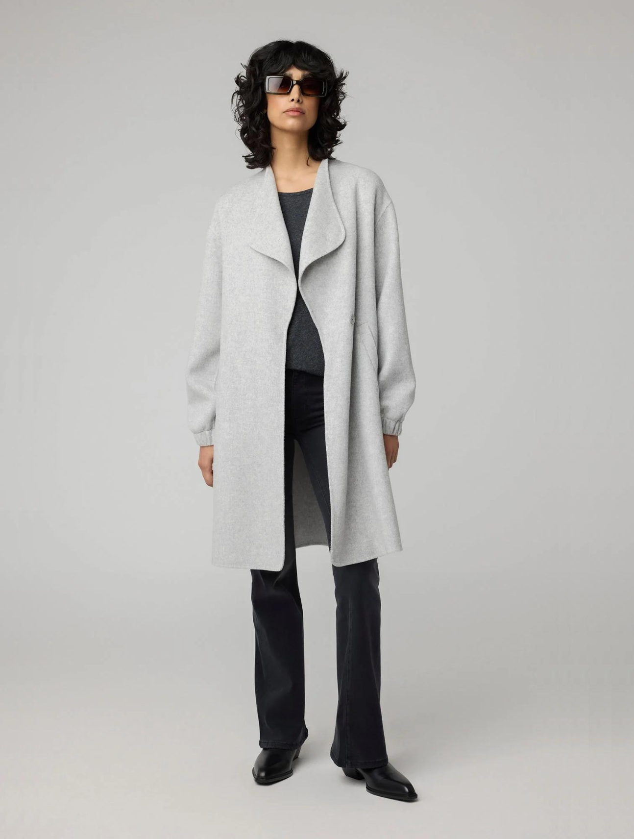 Suzie Wool Double Face Martingale Coat