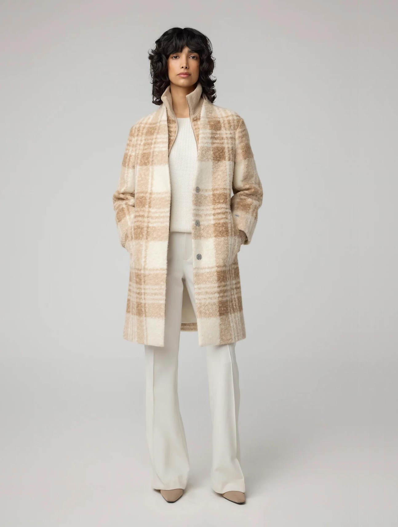 Samantha Plaid Coat