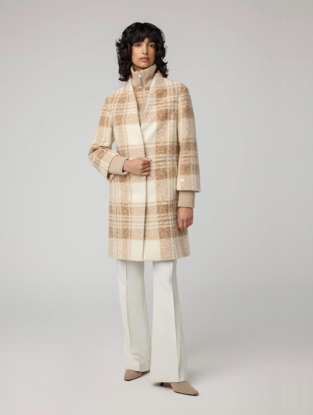 Samantha Plaid Coat