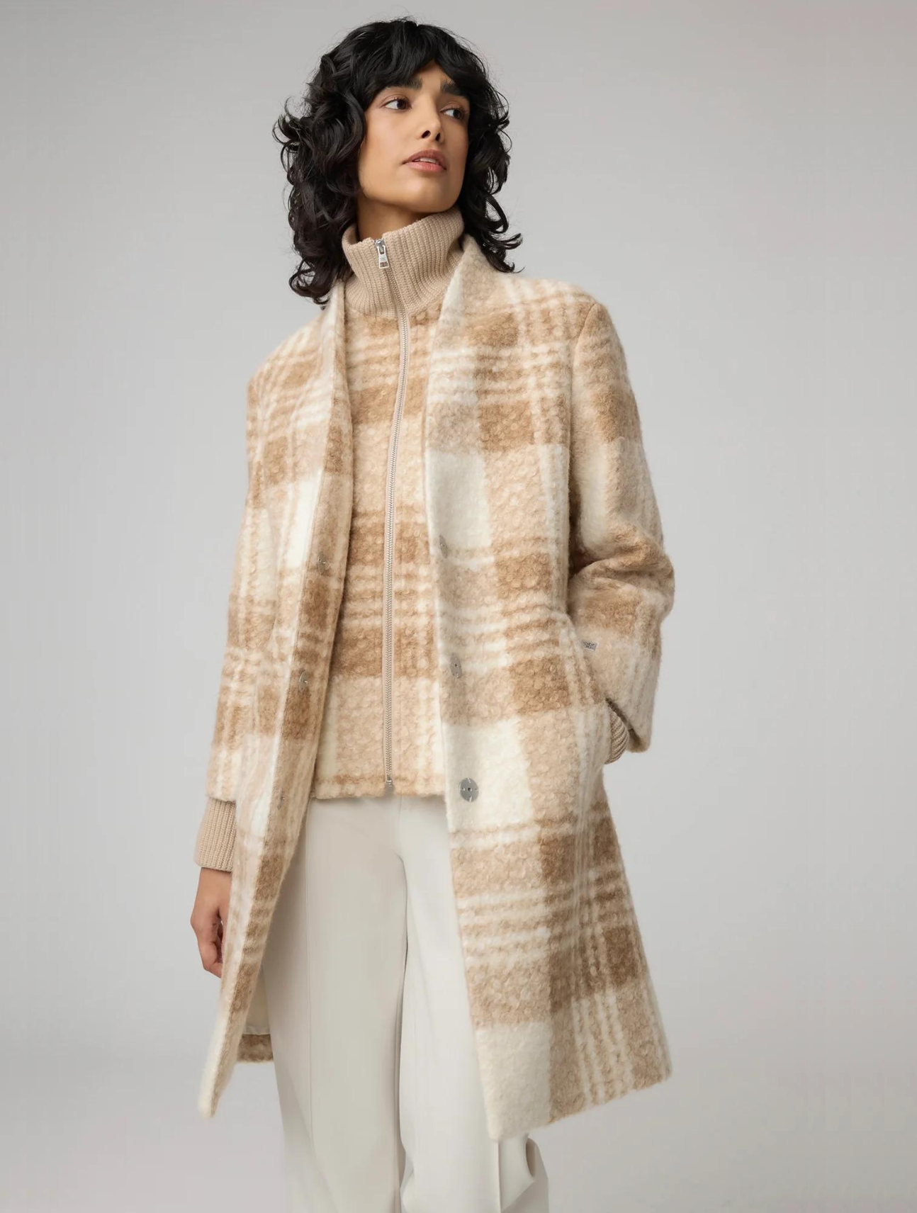 Samantha Plaid Coat