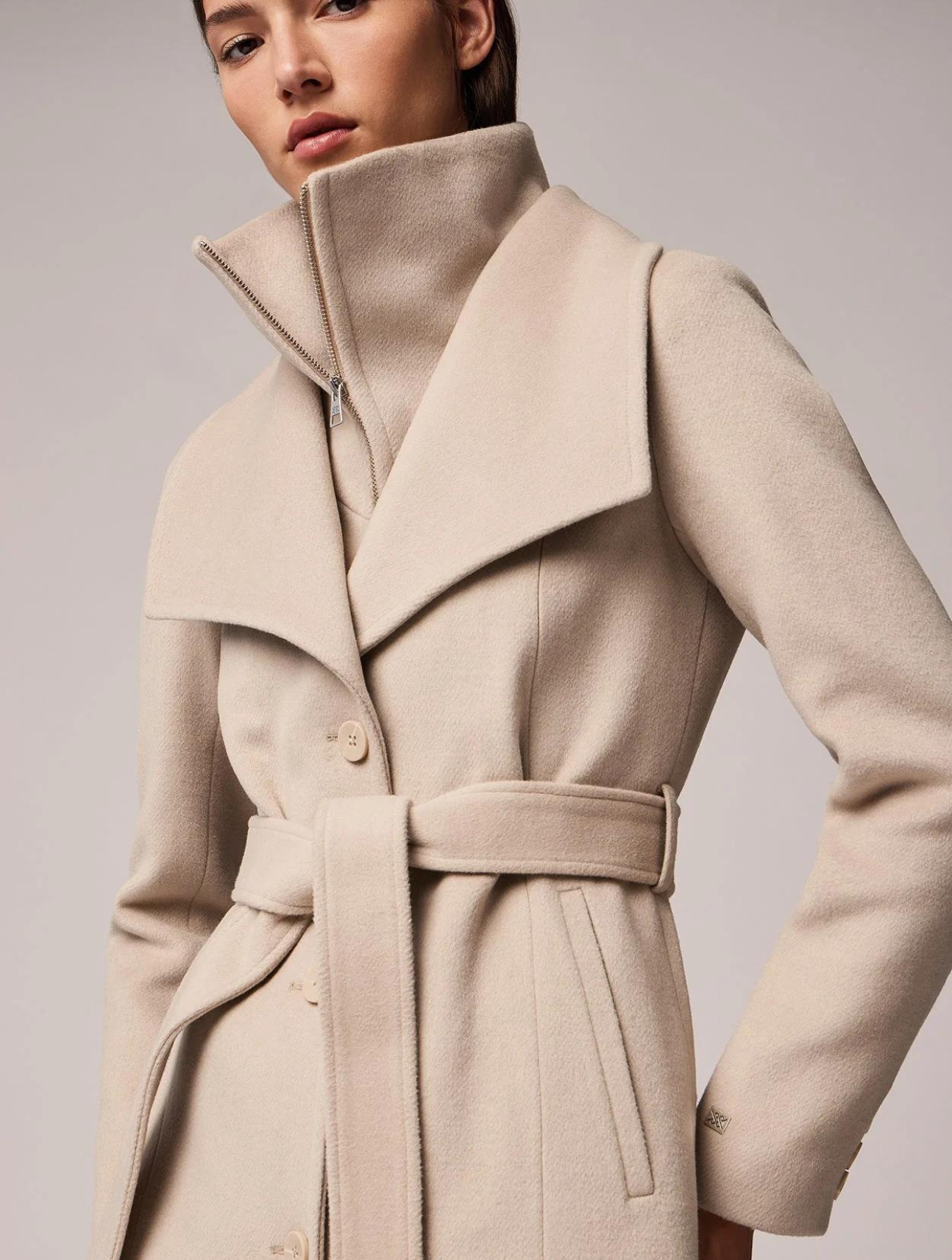 Ilana Fitted Wool Coat