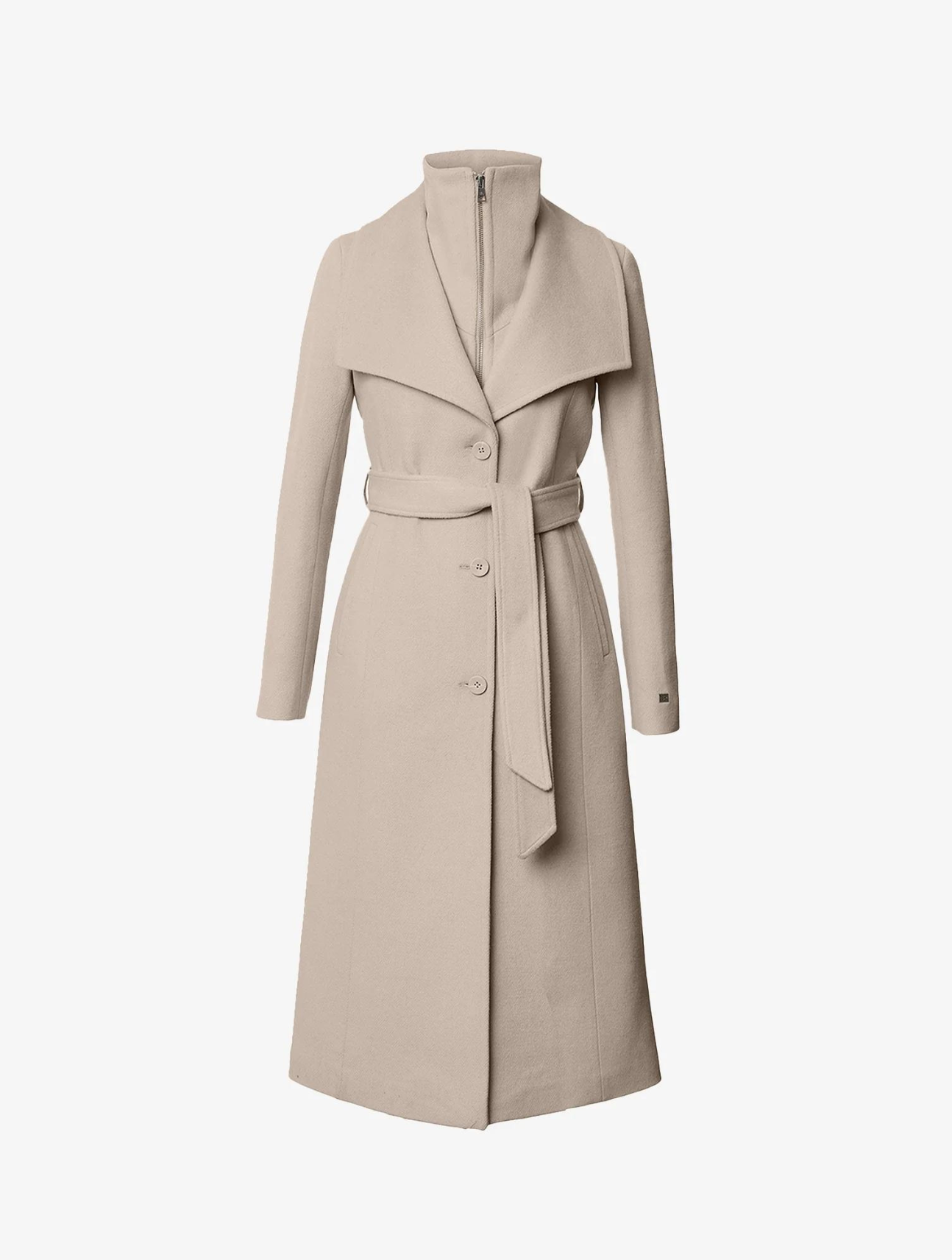 Ilana Fitted Wool Coat