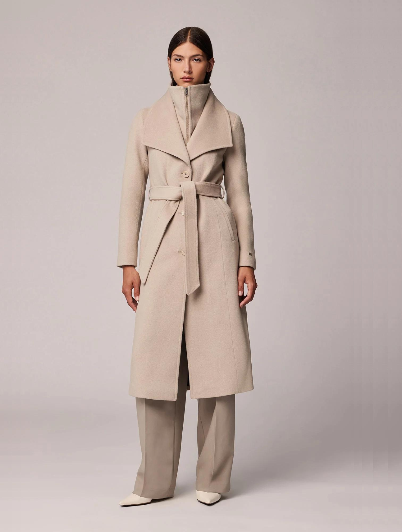 Ilana Fitted Wool Coat