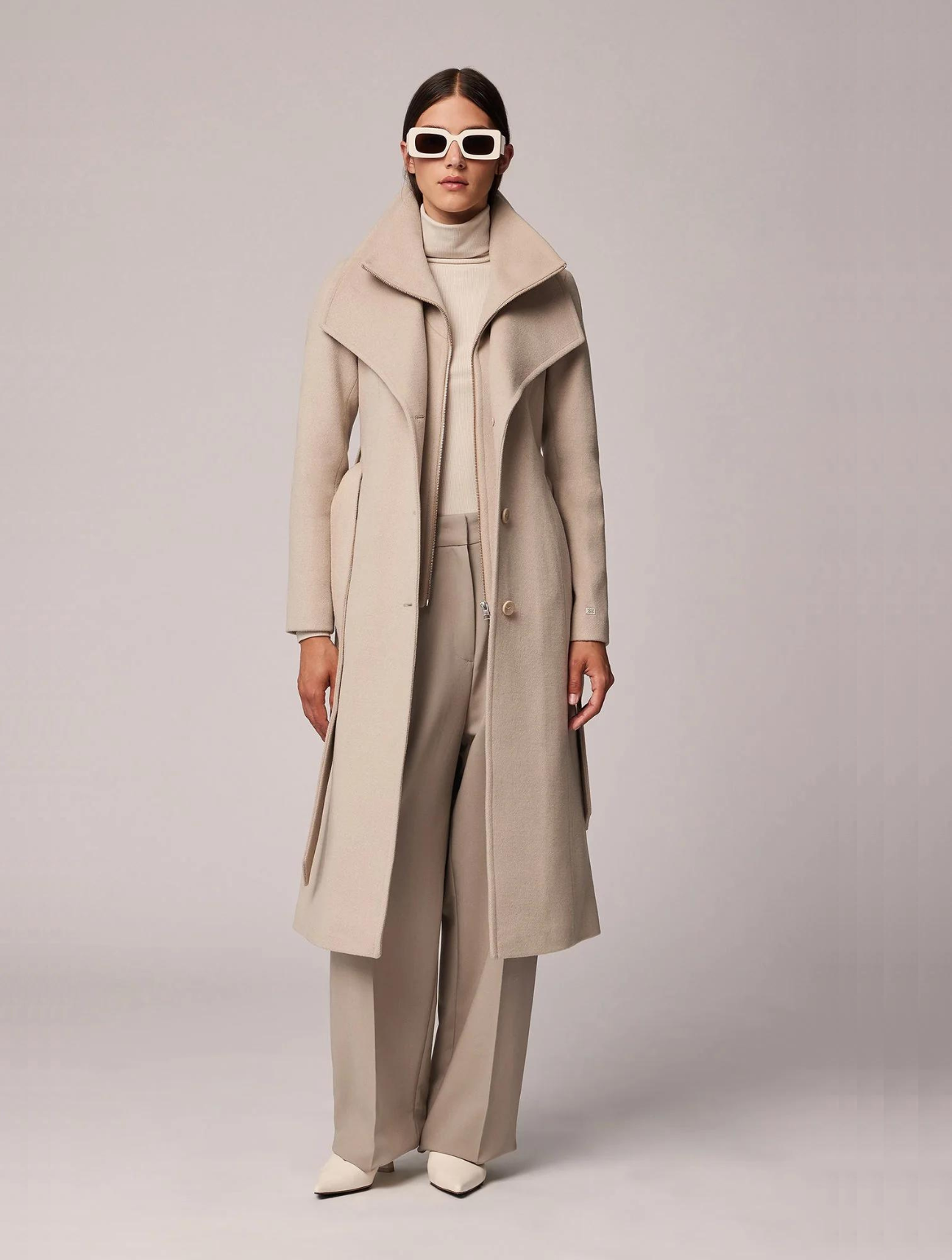 Ilana Fitted Wool Coat