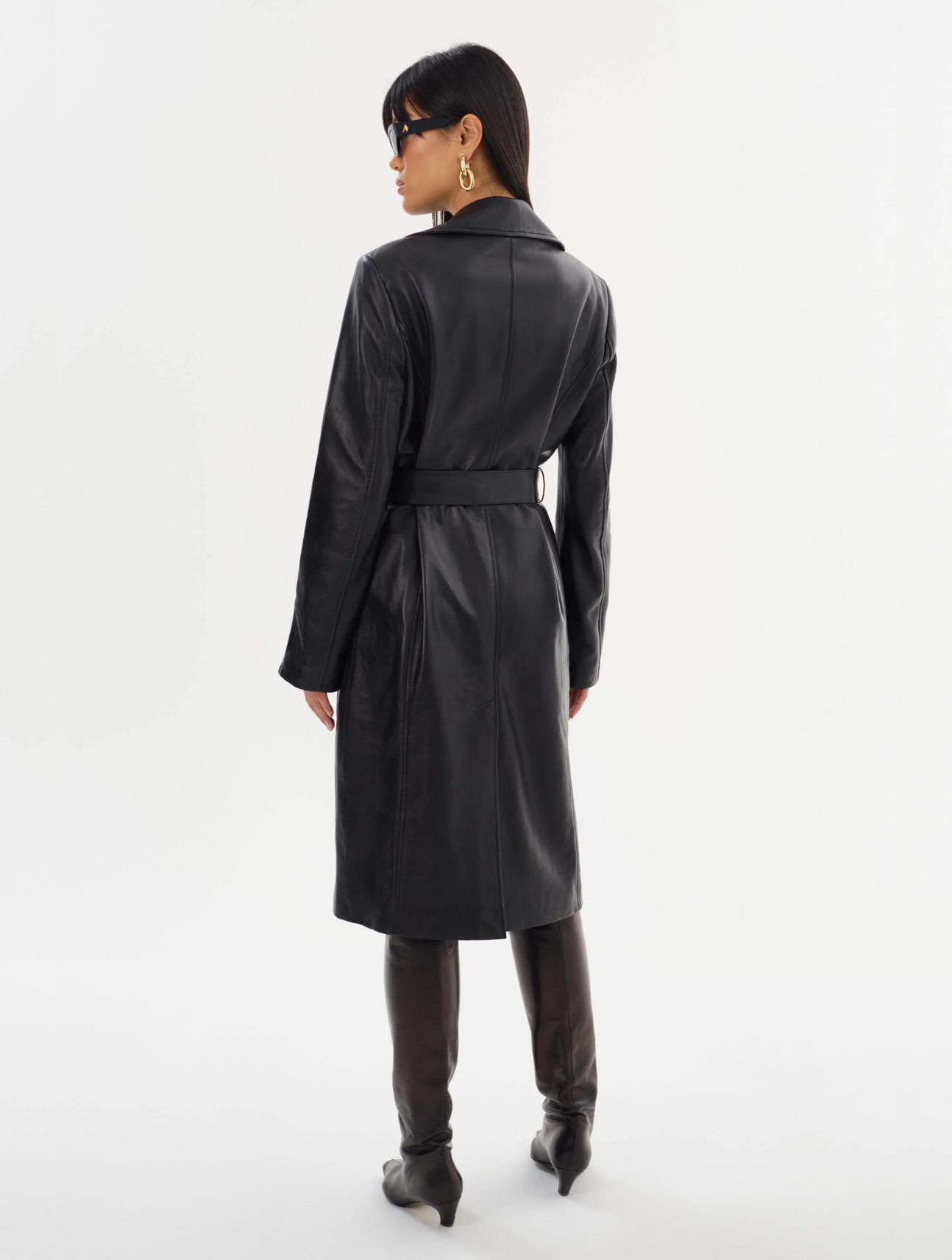 Miranda Leather Trench Coat