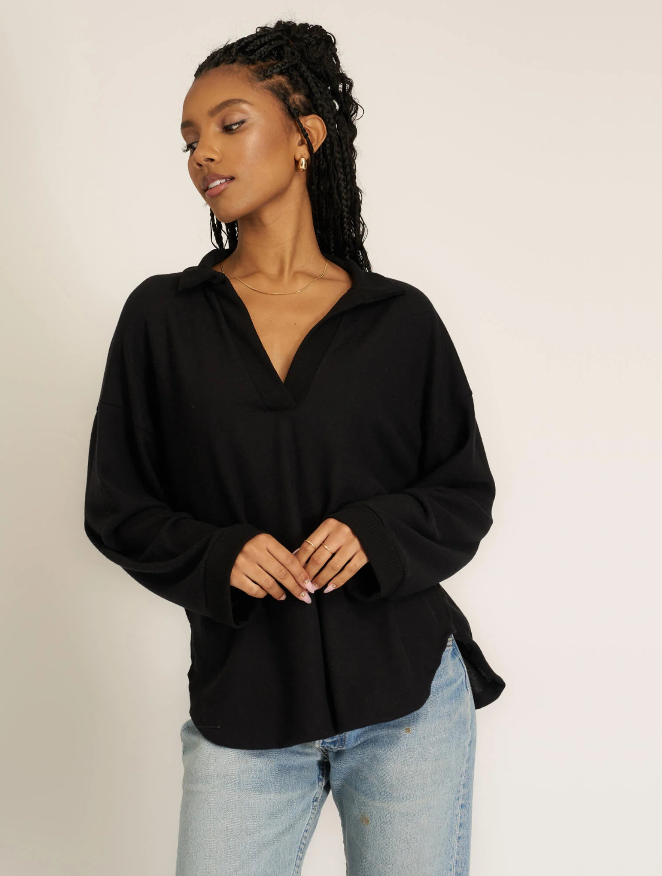 Chiara Cozy Collared Pullover