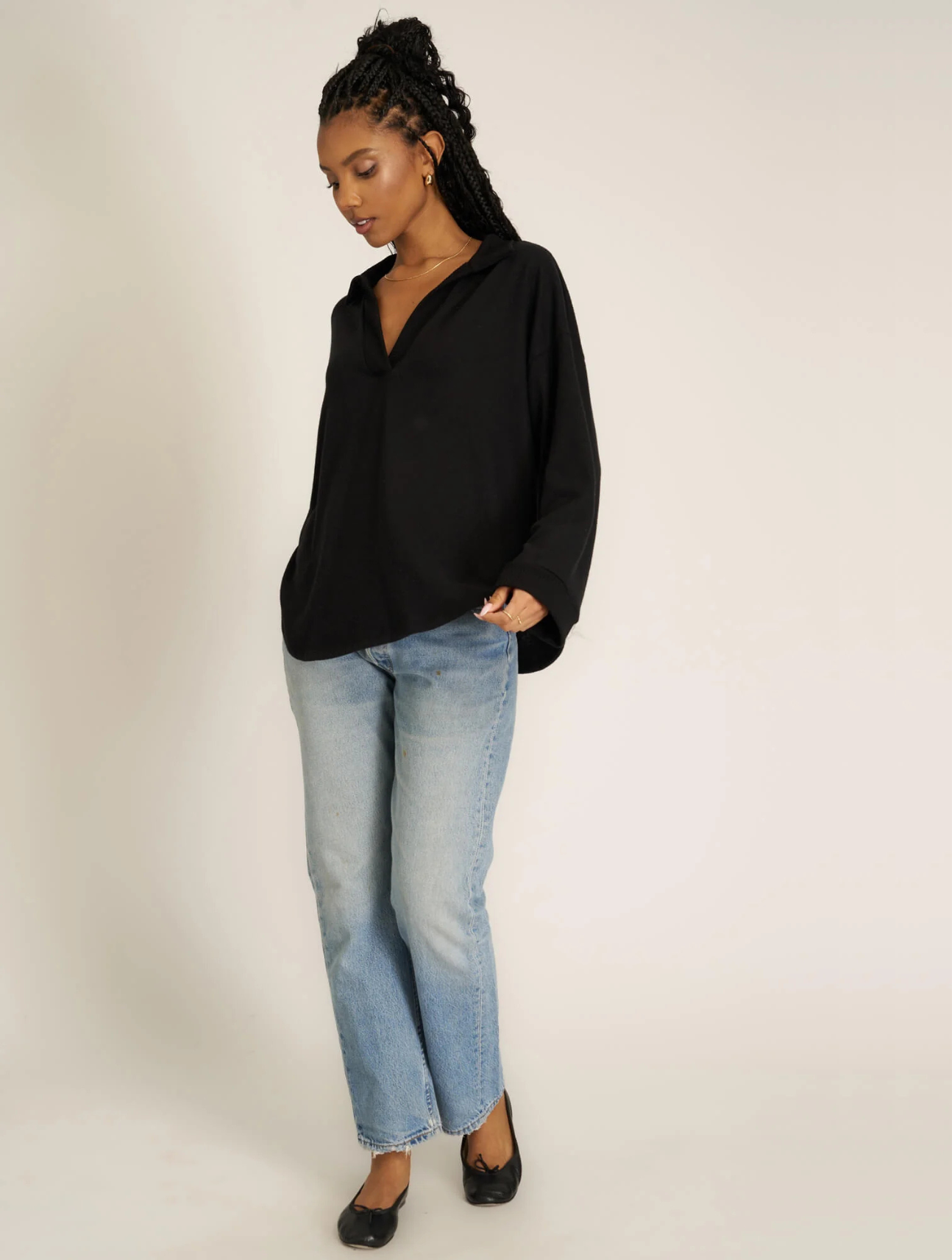 Chiara Cozy Collared Pullover