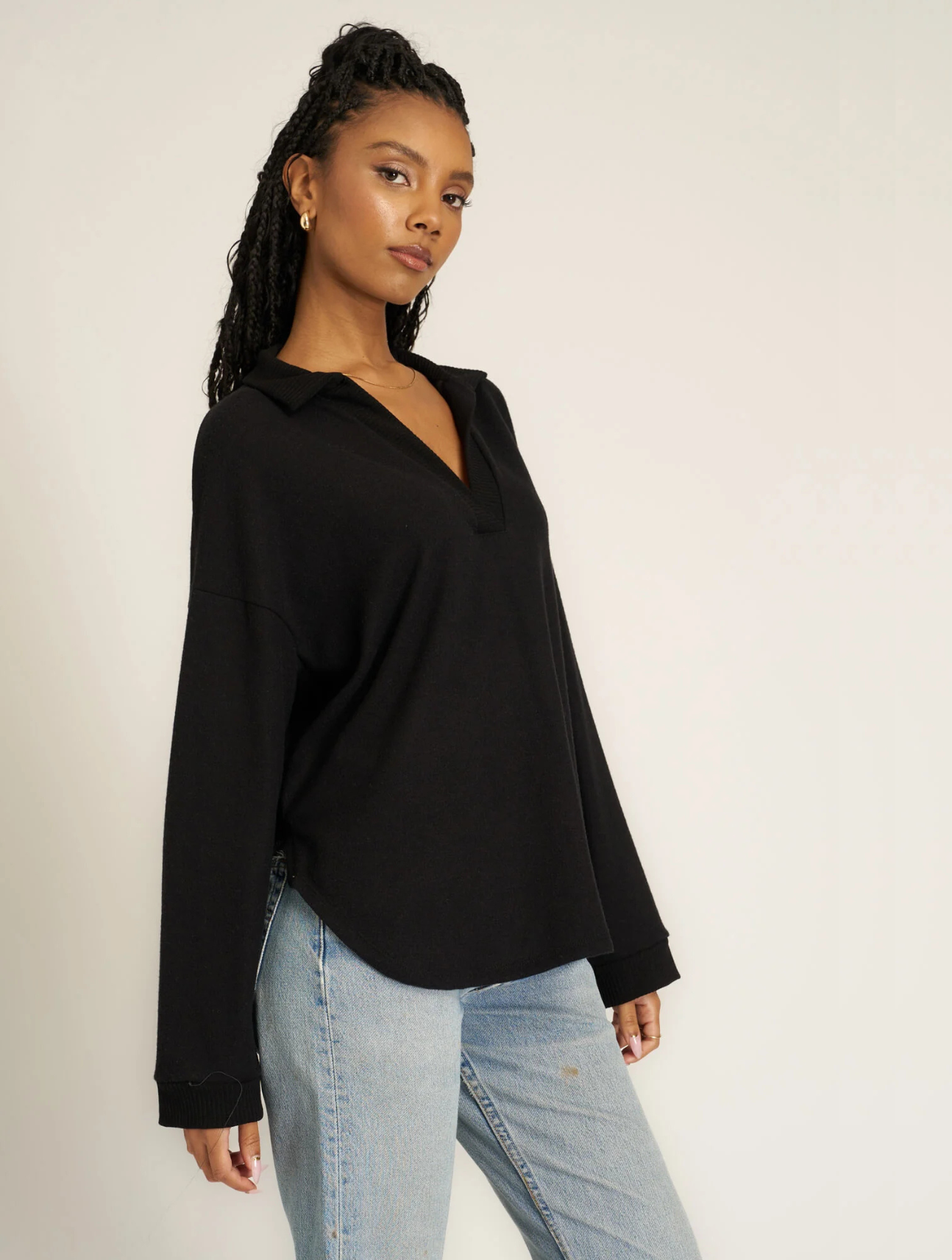 Chiara Cozy Collared Pullover