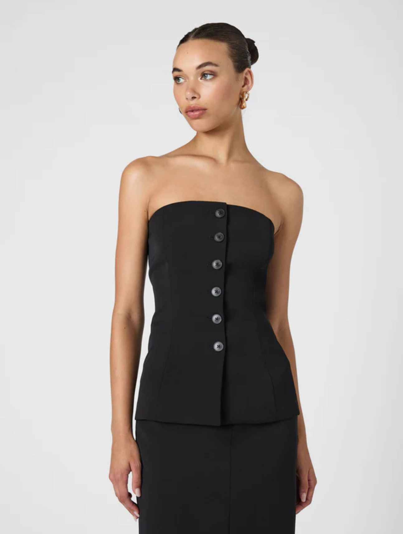 Harrie Suiting Strapless Top